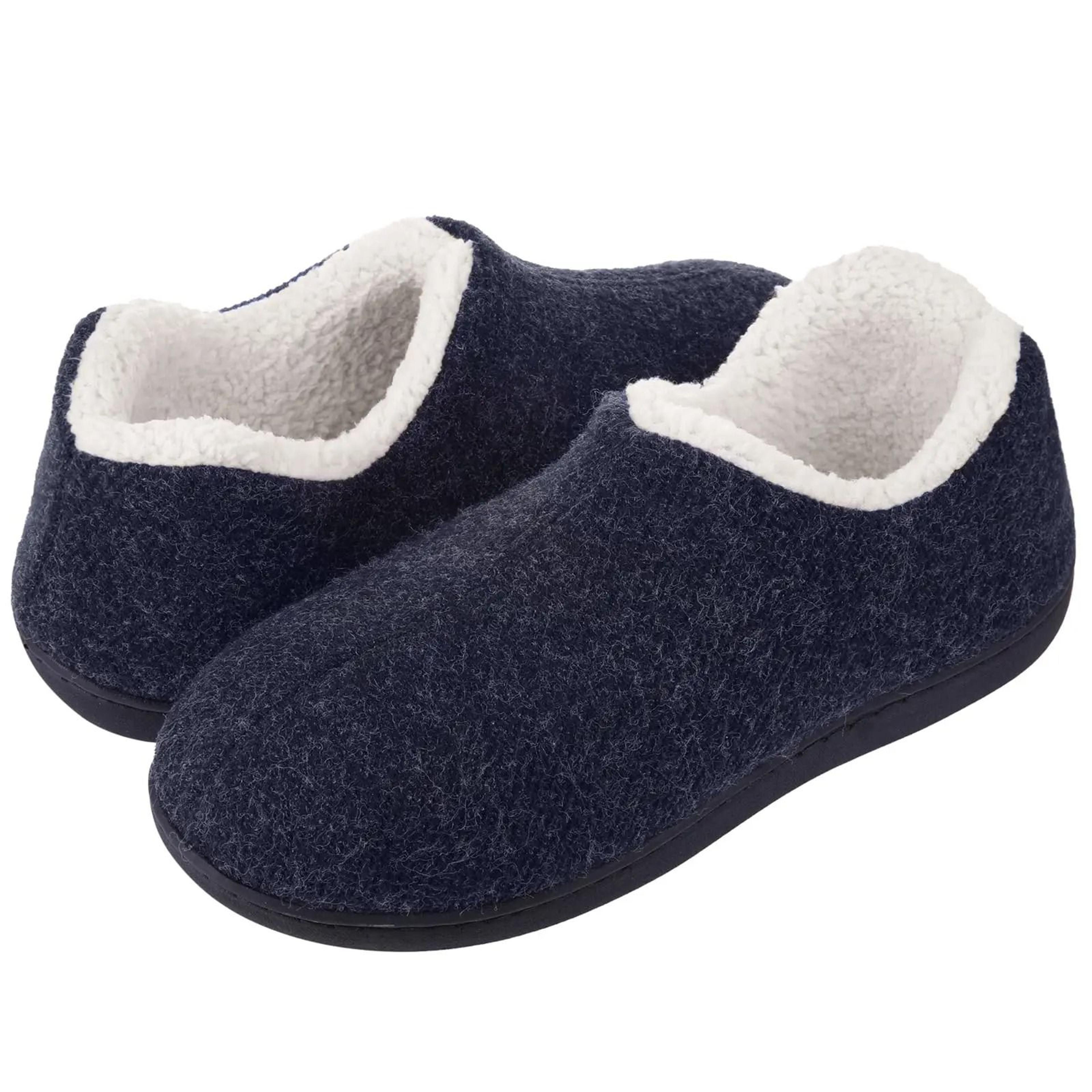 Womens Warm Fuzzy Winter Slippers Soft Fluffy Cotton Indoor Outdoor Shoes With Anti Skid Rubber Sol 7