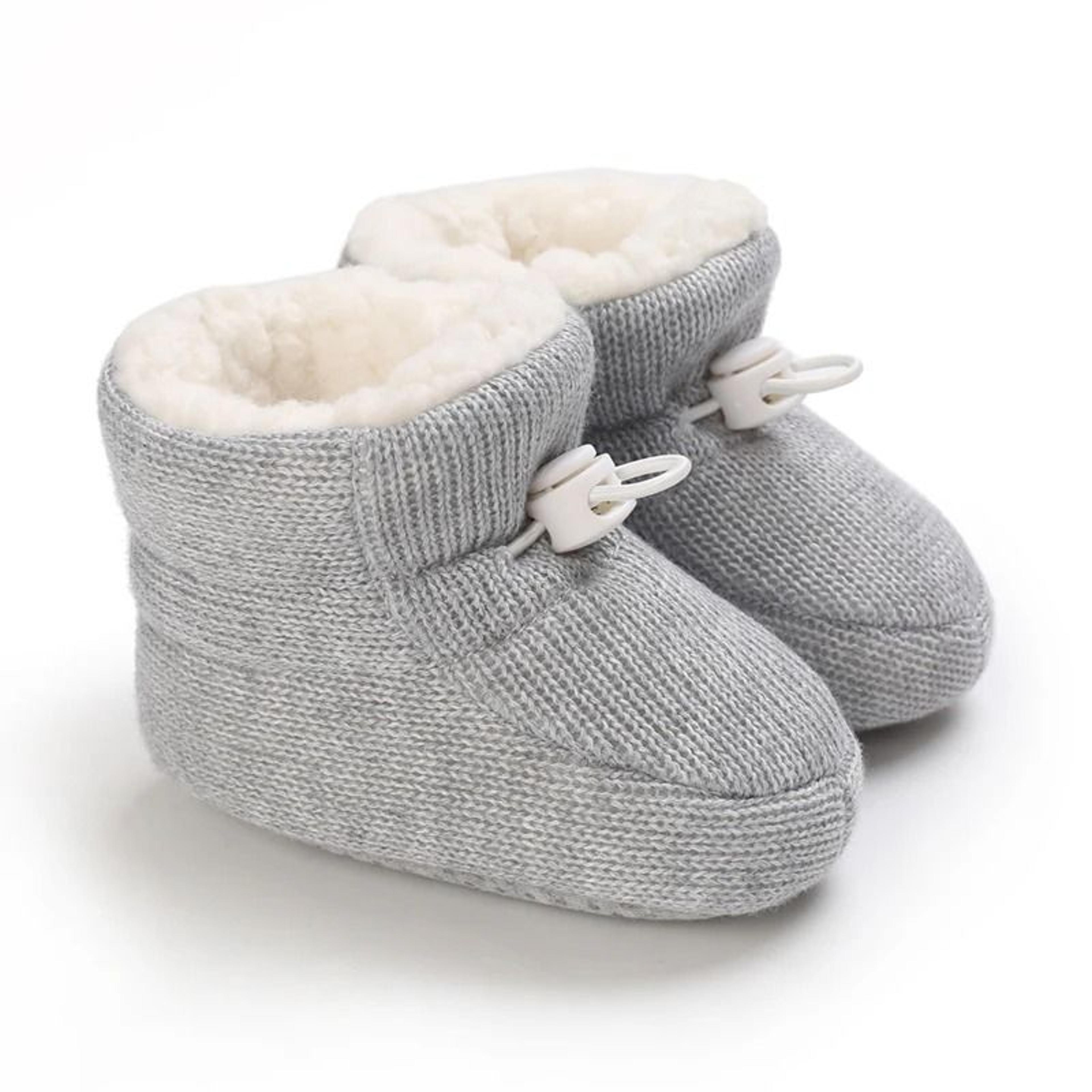 Winter Newborn Baby Cotton Booties Warm Non Slip First Walker Snow Boots For Boys And Girls 12