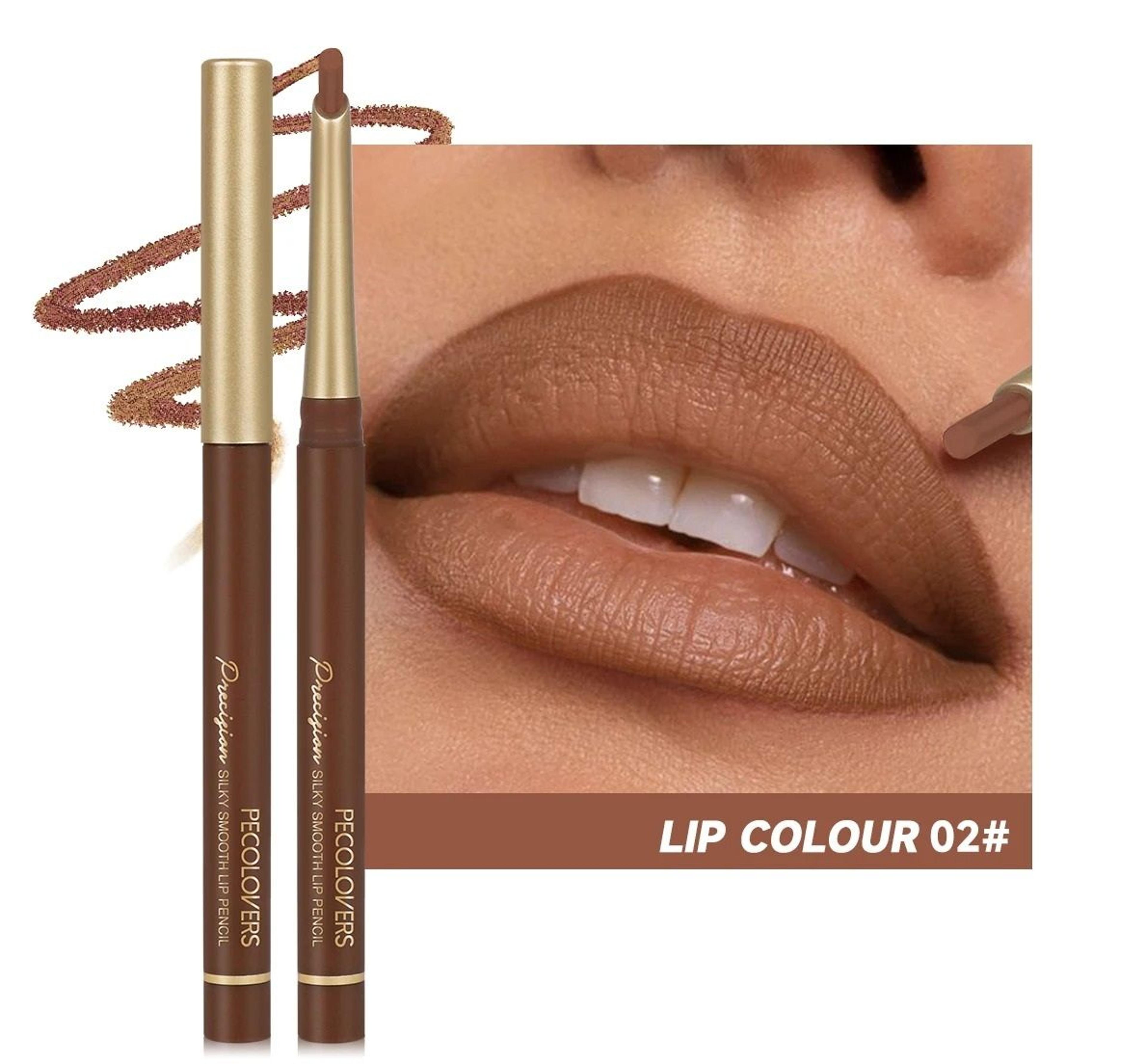 Matte 6 Color Lip Liner Pencil Set Long Lasting Nude And Brown Shades 8