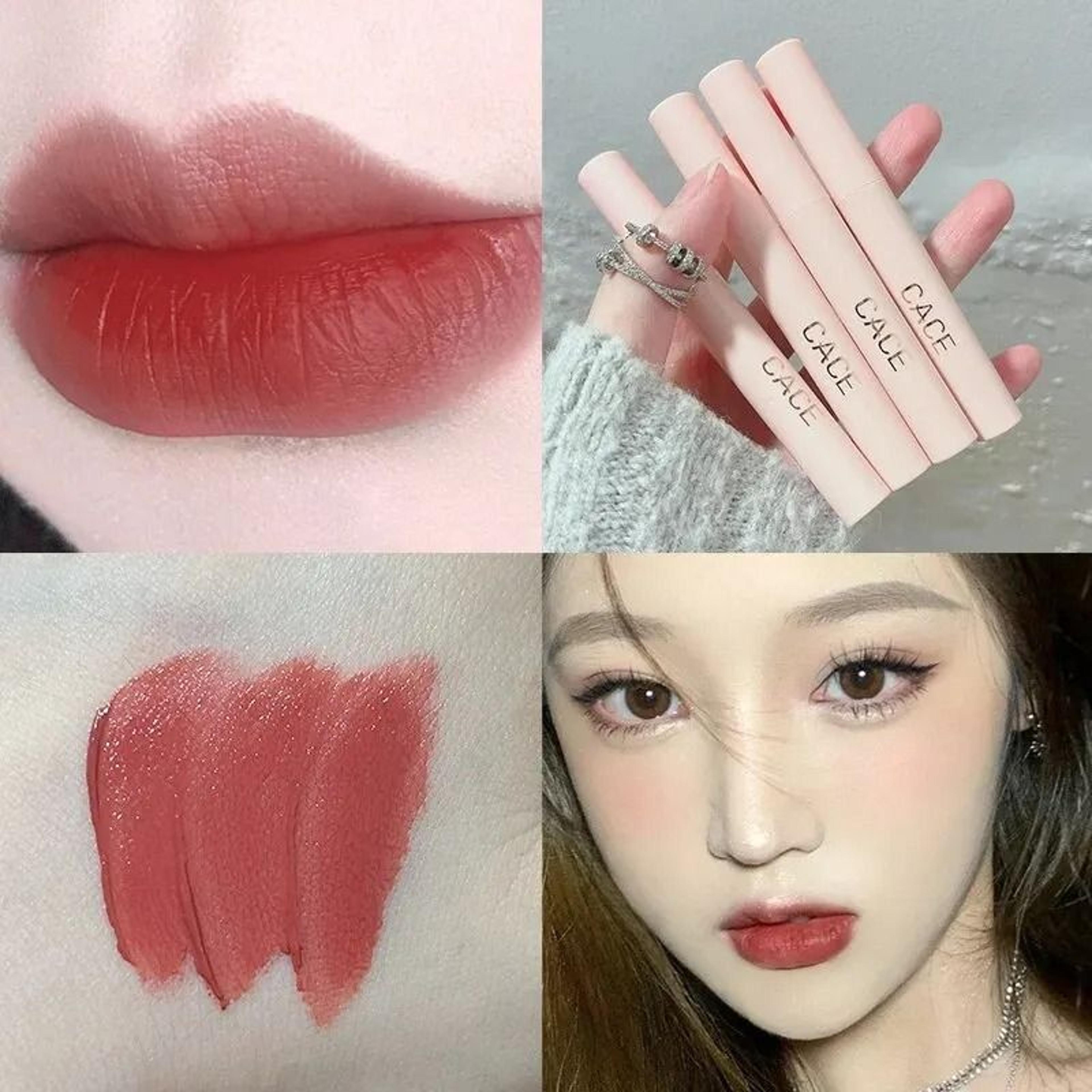 Matte Liquid Lipstick Set With Gloss Lip Plumper And Necklace 6 Piece Gift Set 4