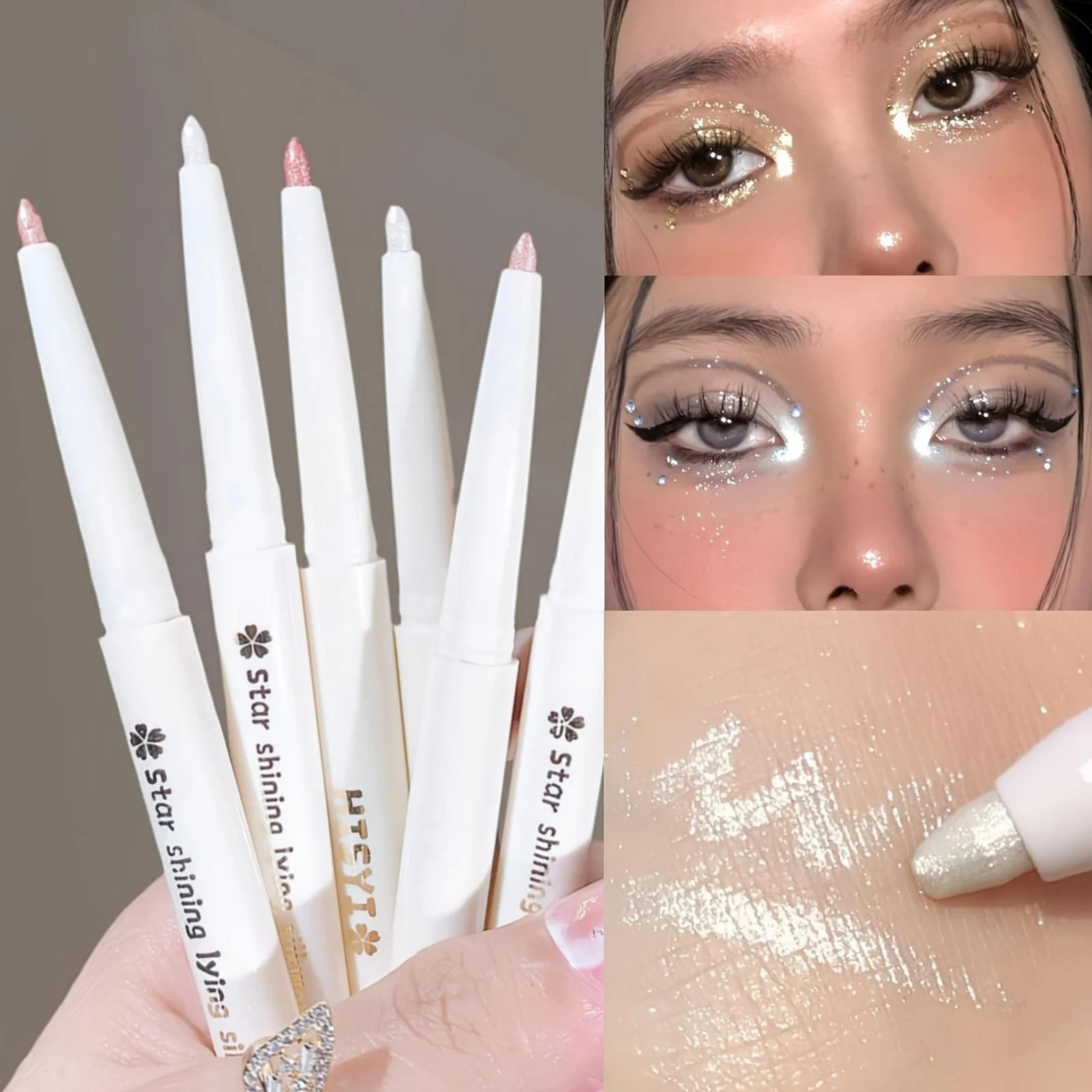 Brightening Highlighter Pen Waterproof Long Lasting Matte And Pearlescent 0