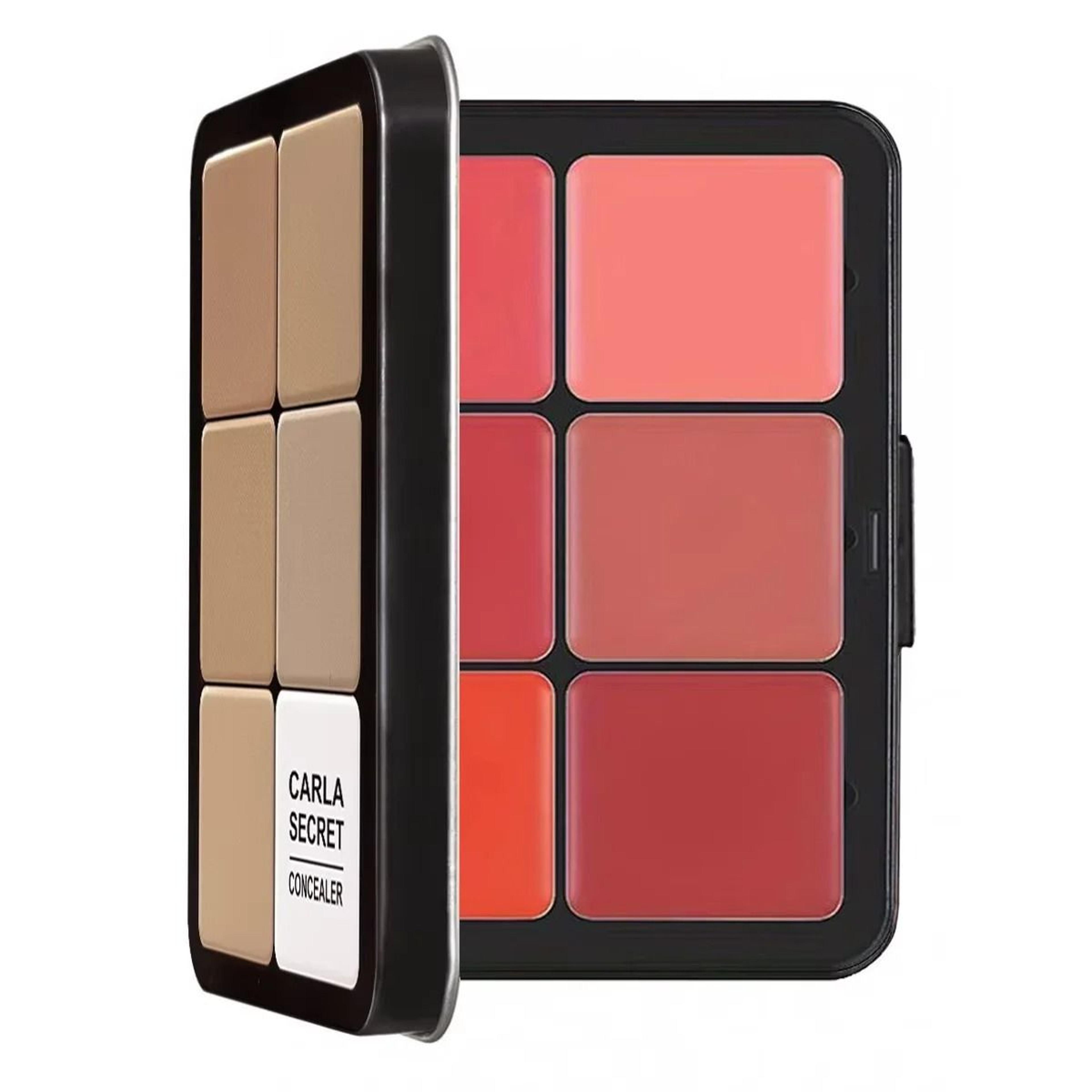 12 Color Concealer And Blush Cream Palette Matte Highlight And Contour 2