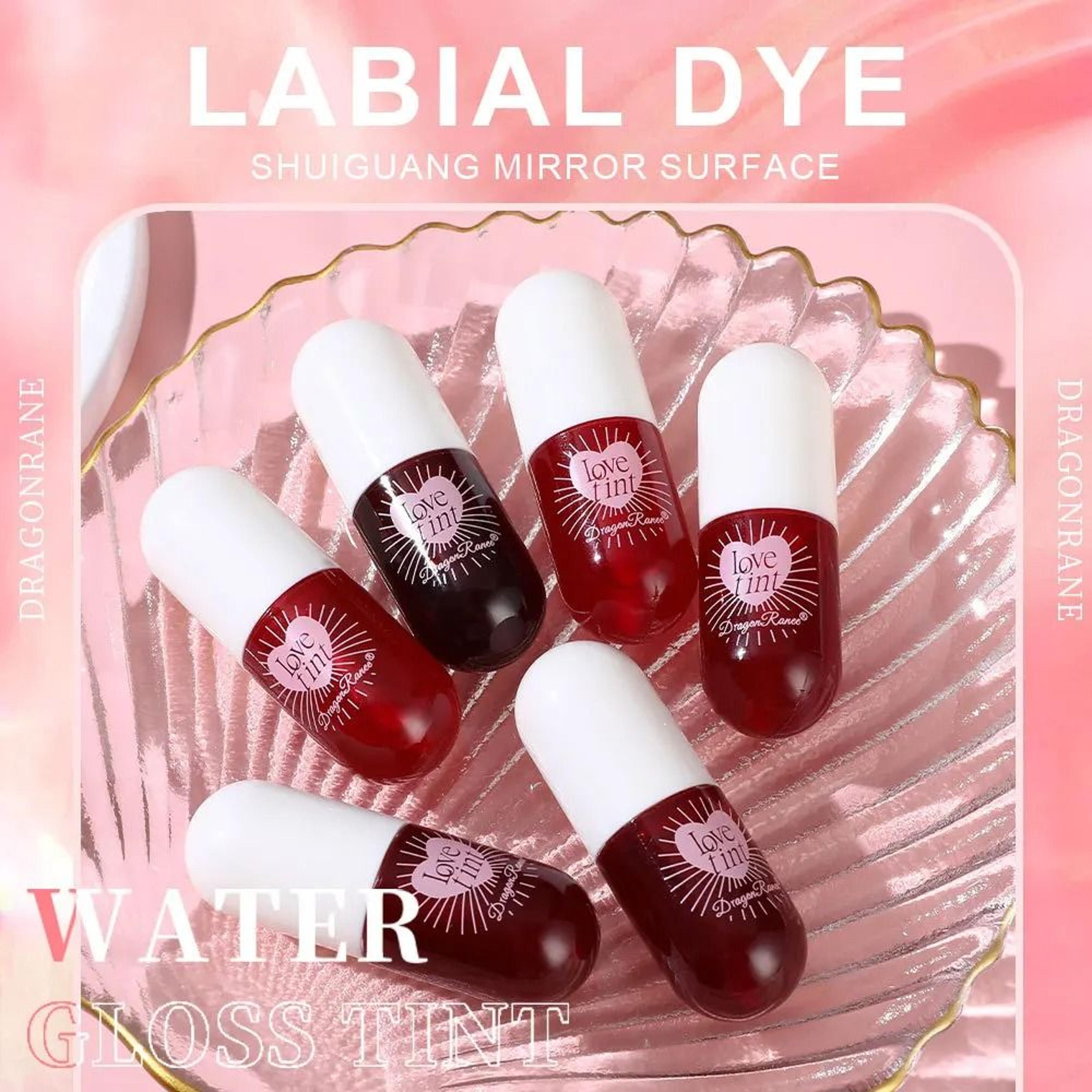 Liquid Lip Dye Waterproof Non Stick Glossy Tint 6 Colors 3