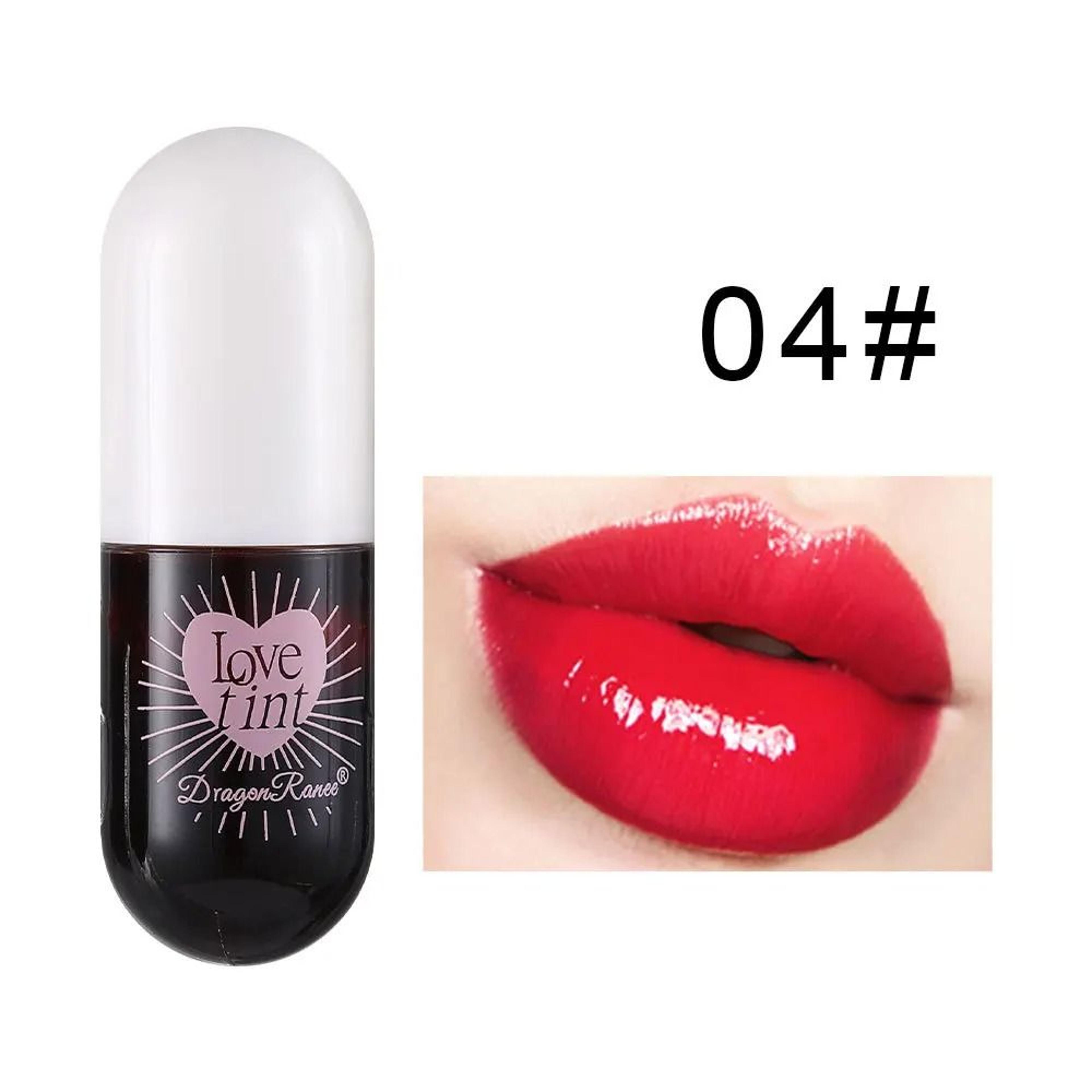 Liquid Lip Dye Waterproof Non Stick Glossy Tint 6 Colors 10