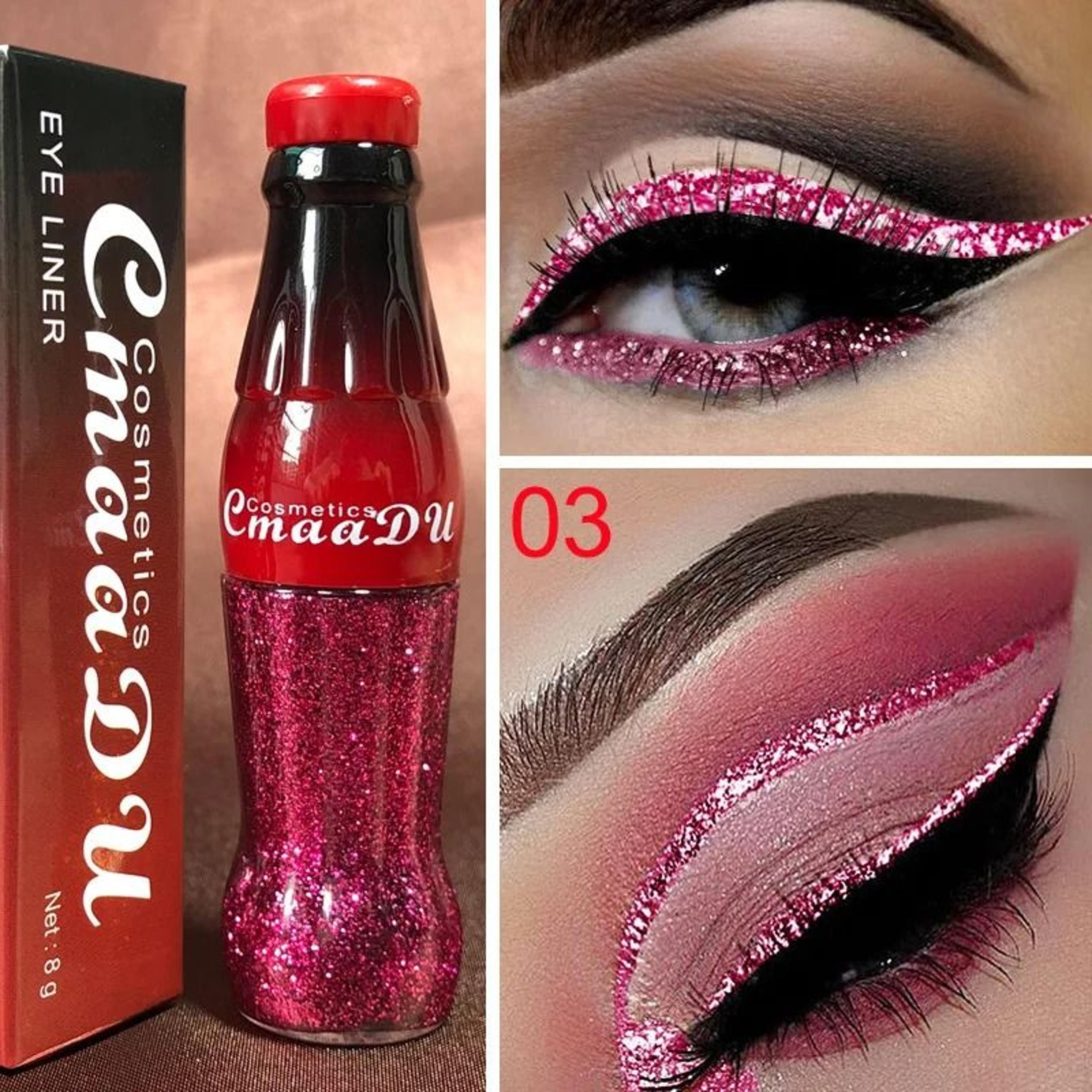 Waterproof Glitter Eyeliner Long Lasting Shimmer Eye Makeup 10