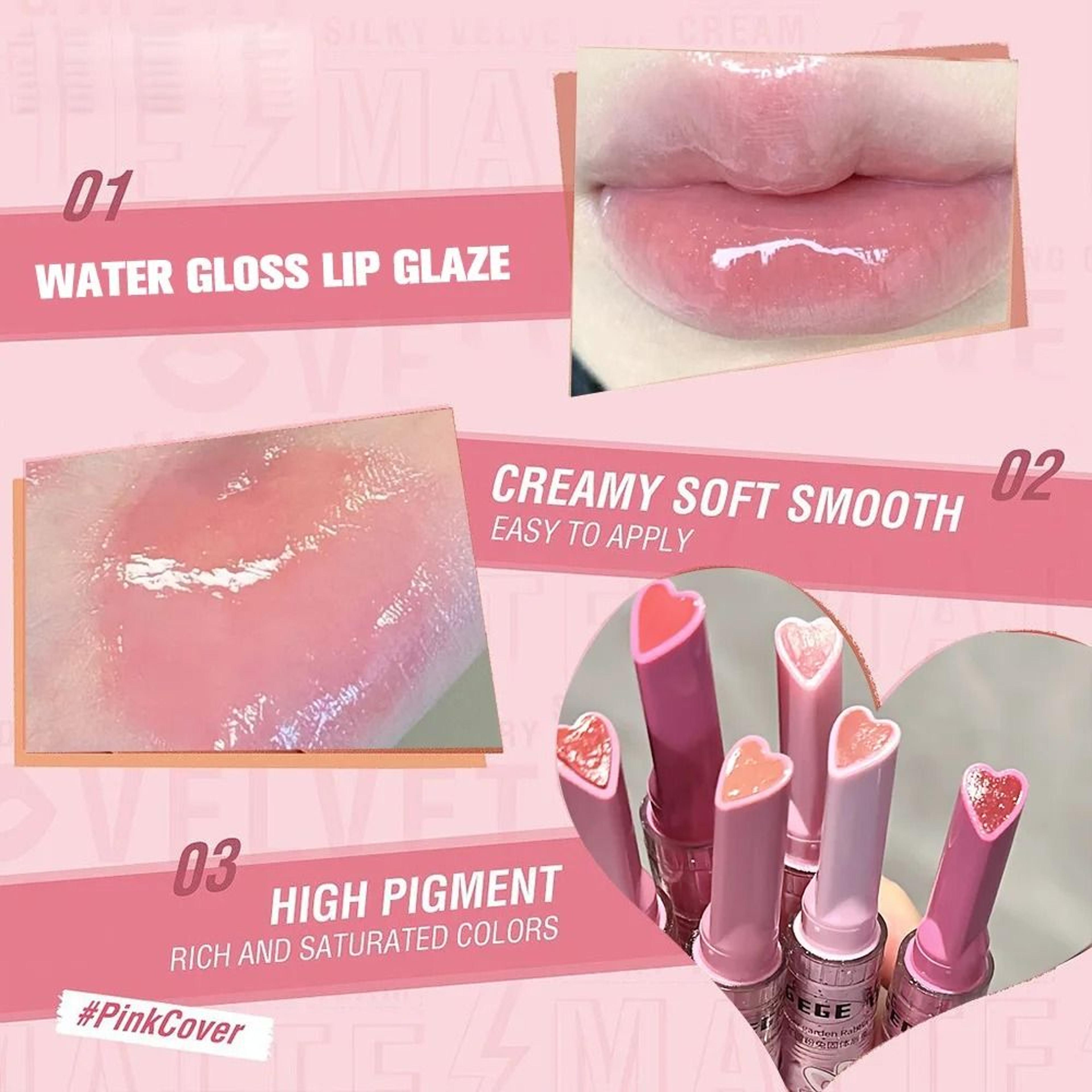 Garden Pink Rabbit Lip Gloss Balm 3