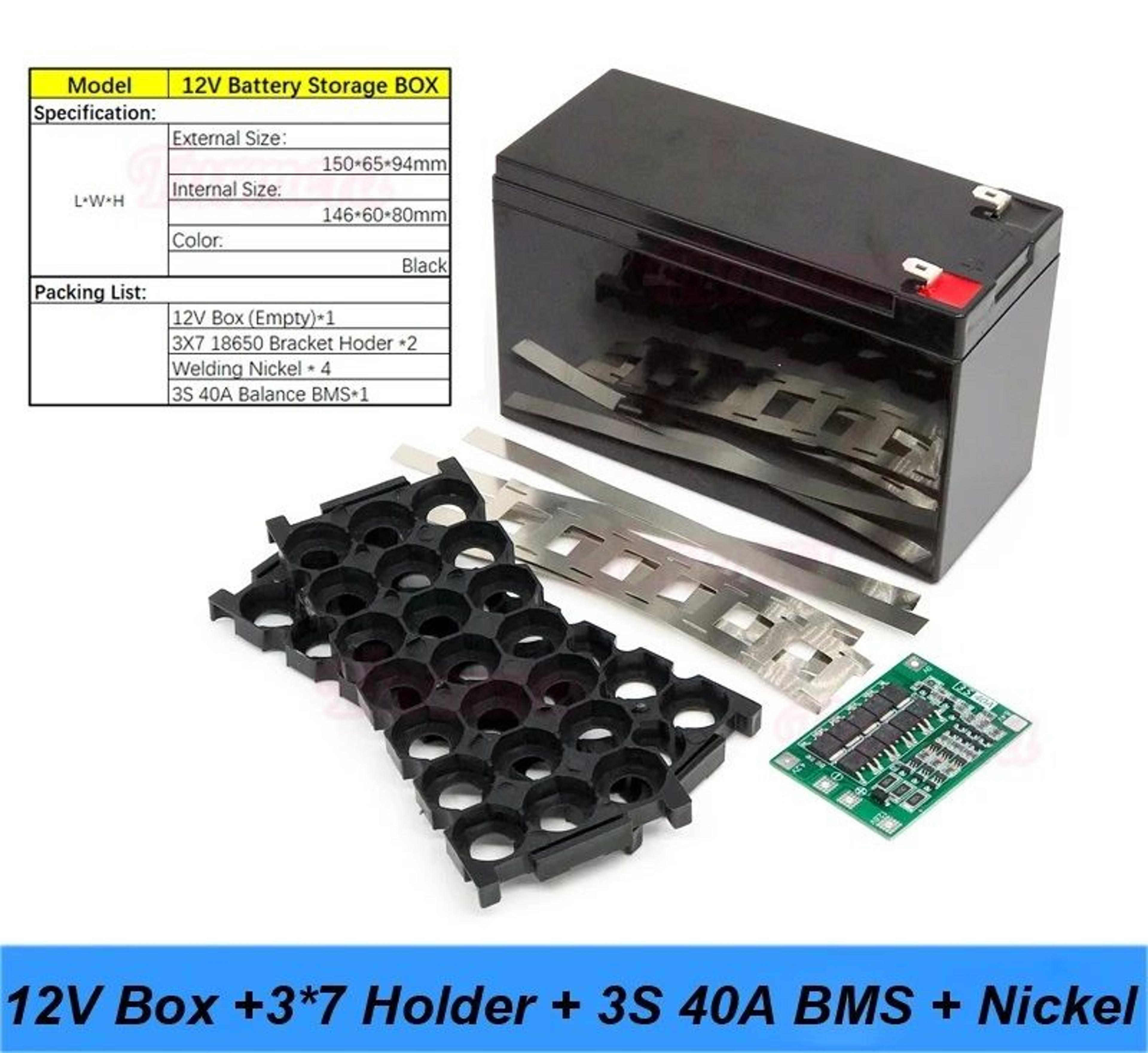 Battery Storage Box 12V 7Ah To 20Ah With 3S BMS For Lead Acid Replacement 9