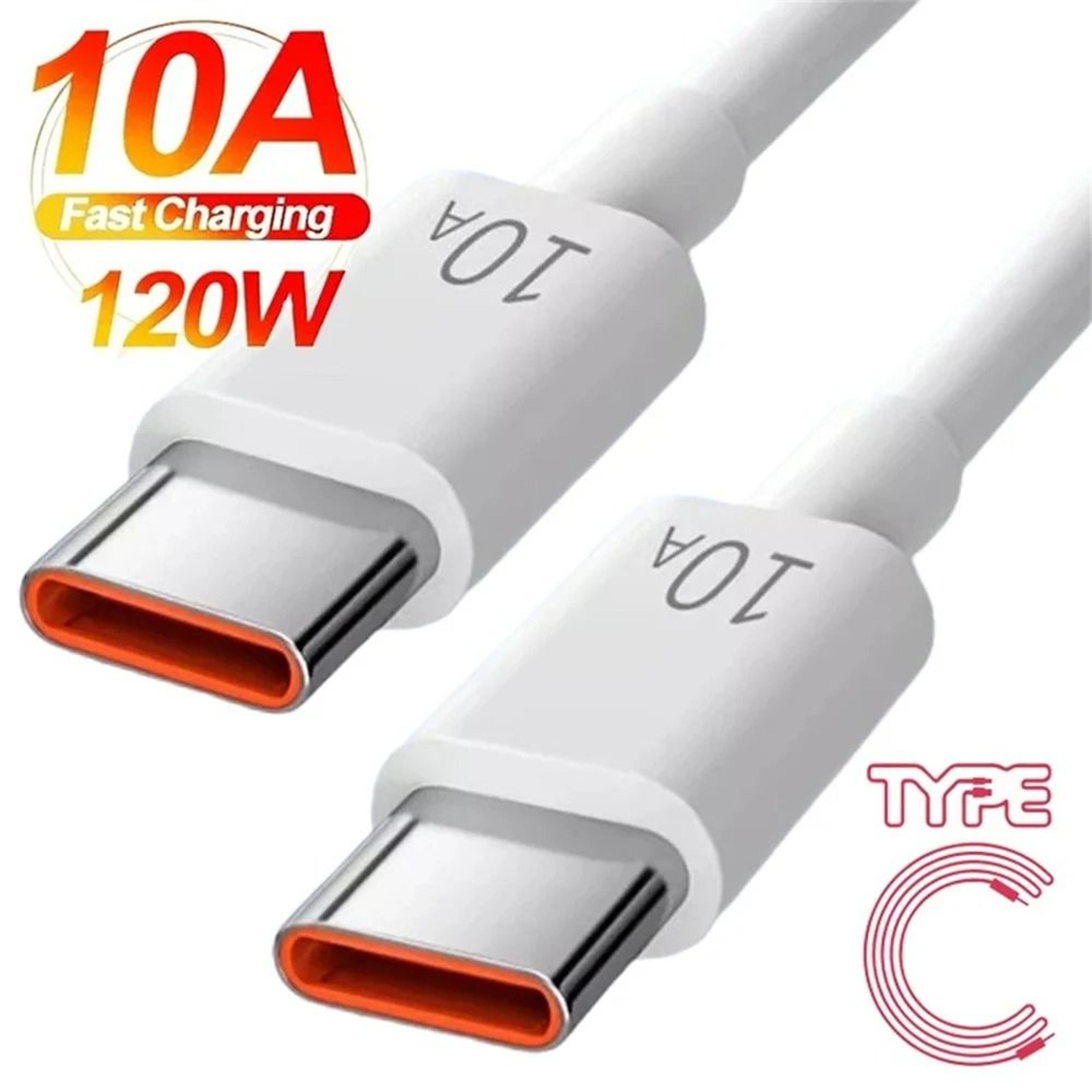 Type C To Type C 10A Fast Charging Cable 120W USB C Data Cord 0