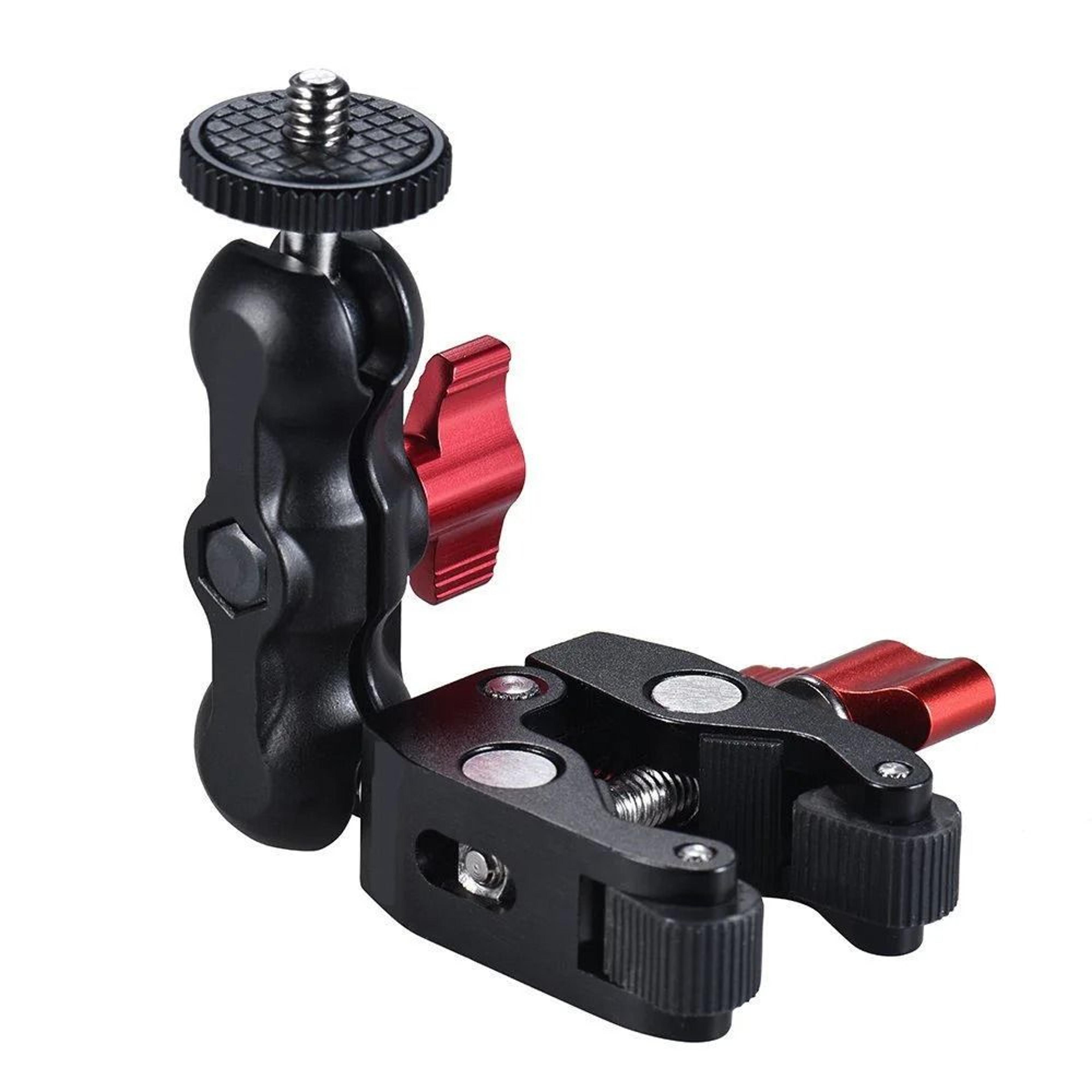 Camera Super Clamp Mount With 360 Degree Ballhead Magic Arm Adapter 3