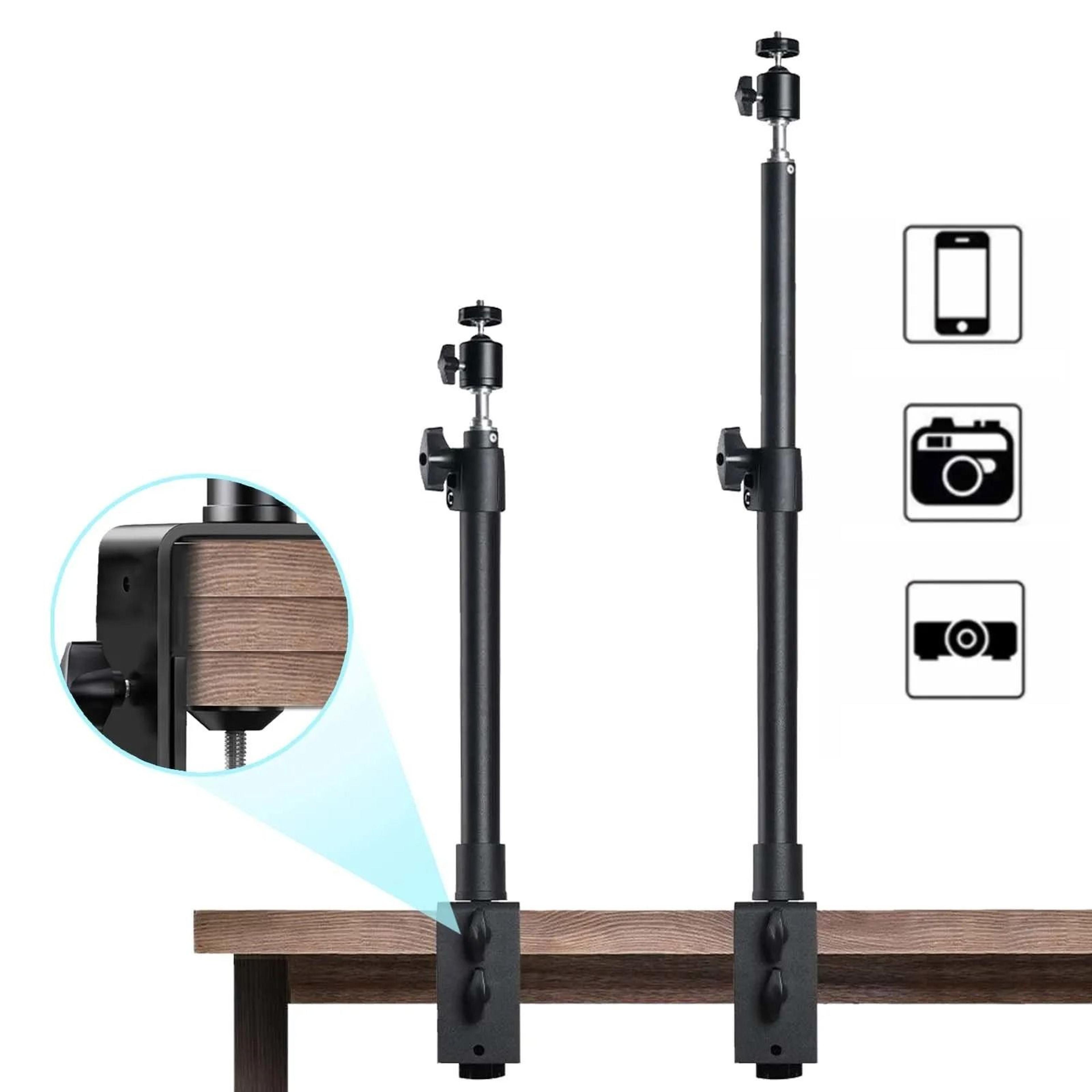 Desk Mount Stand With C Clamp And Ball Head For Cameras Lights And Microphones 0