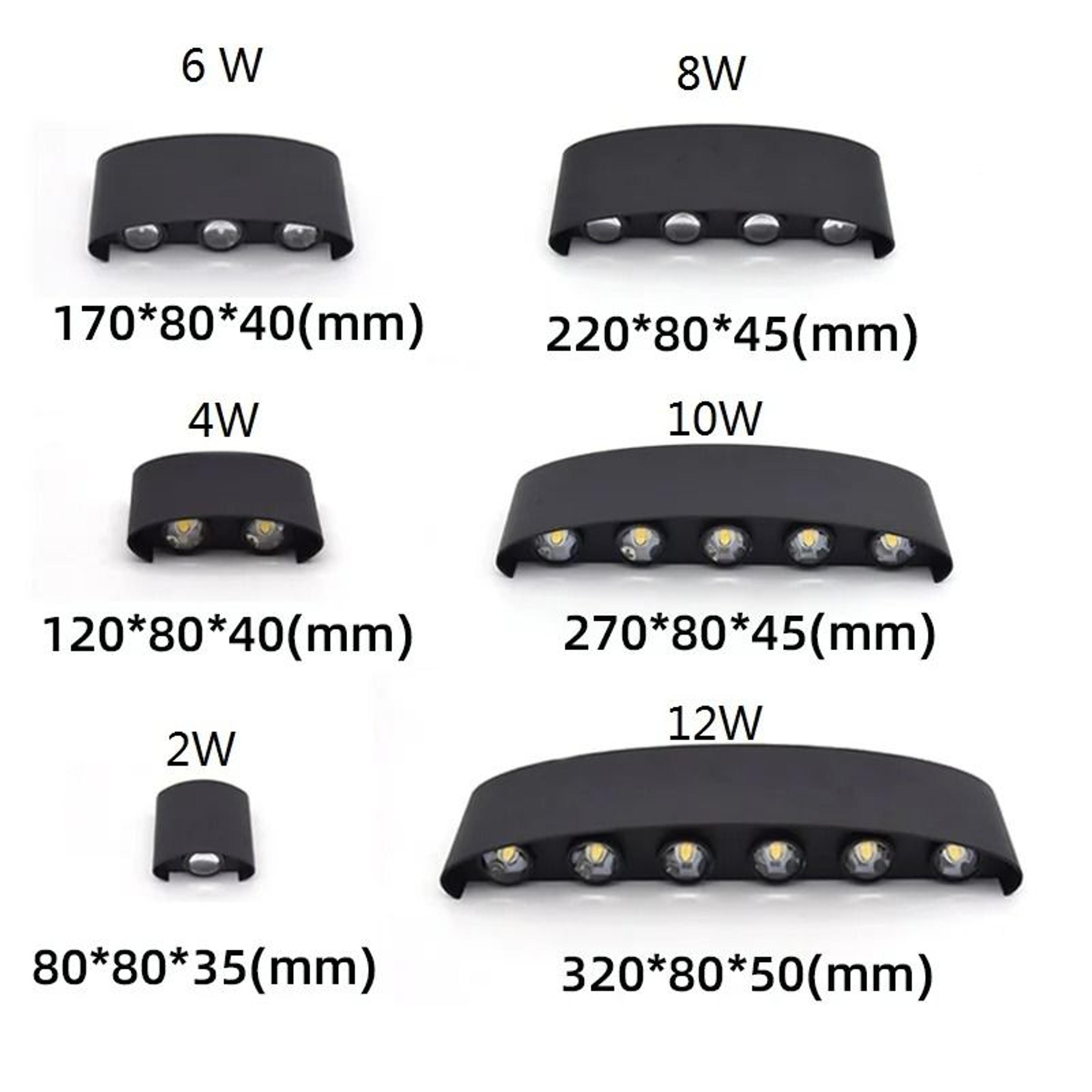LED Wall Light Outdoor Waterproof Modern Indoor Lamp 2