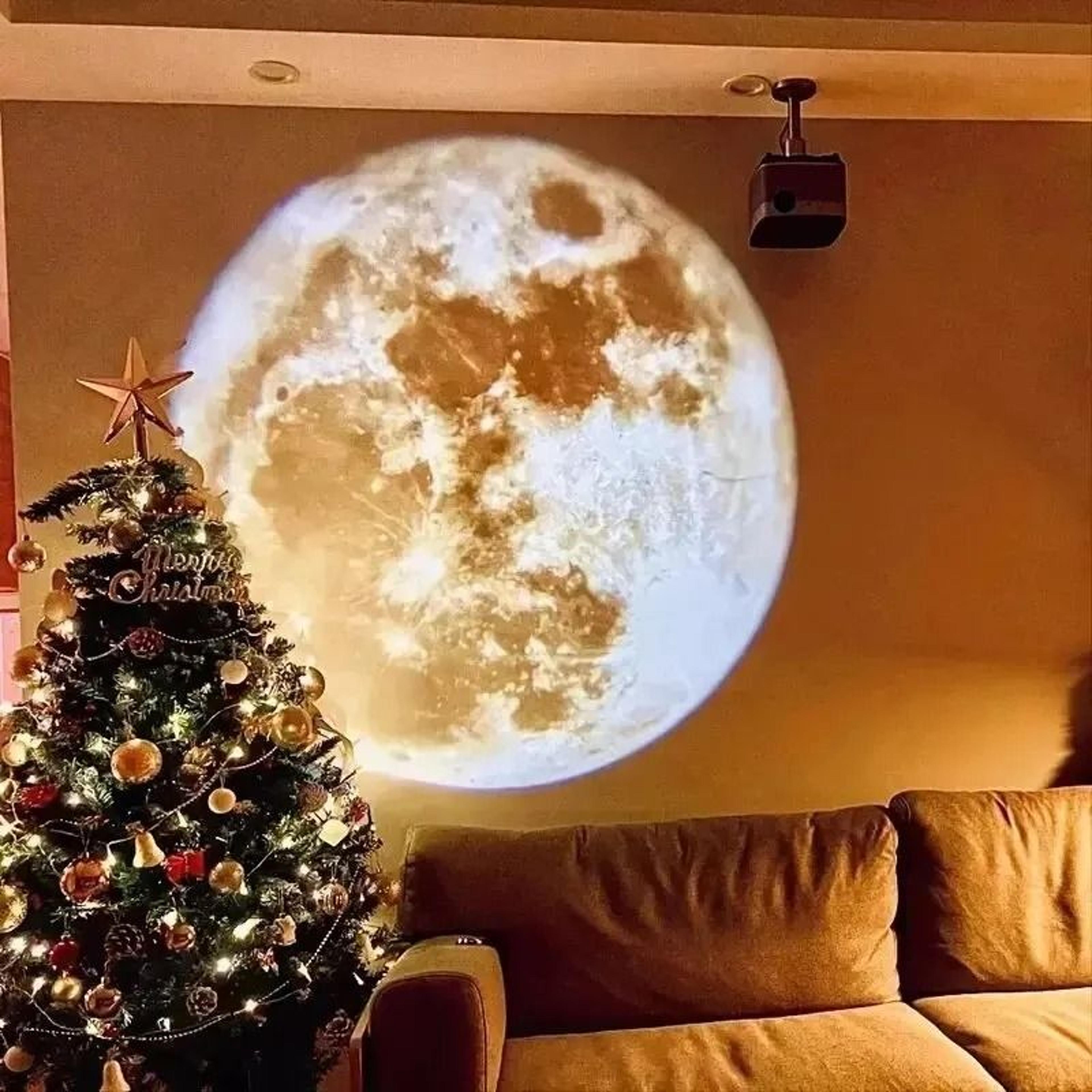 USB Moon And Earth Projection Night Light For Bedroom Atmosphere Lighting 4