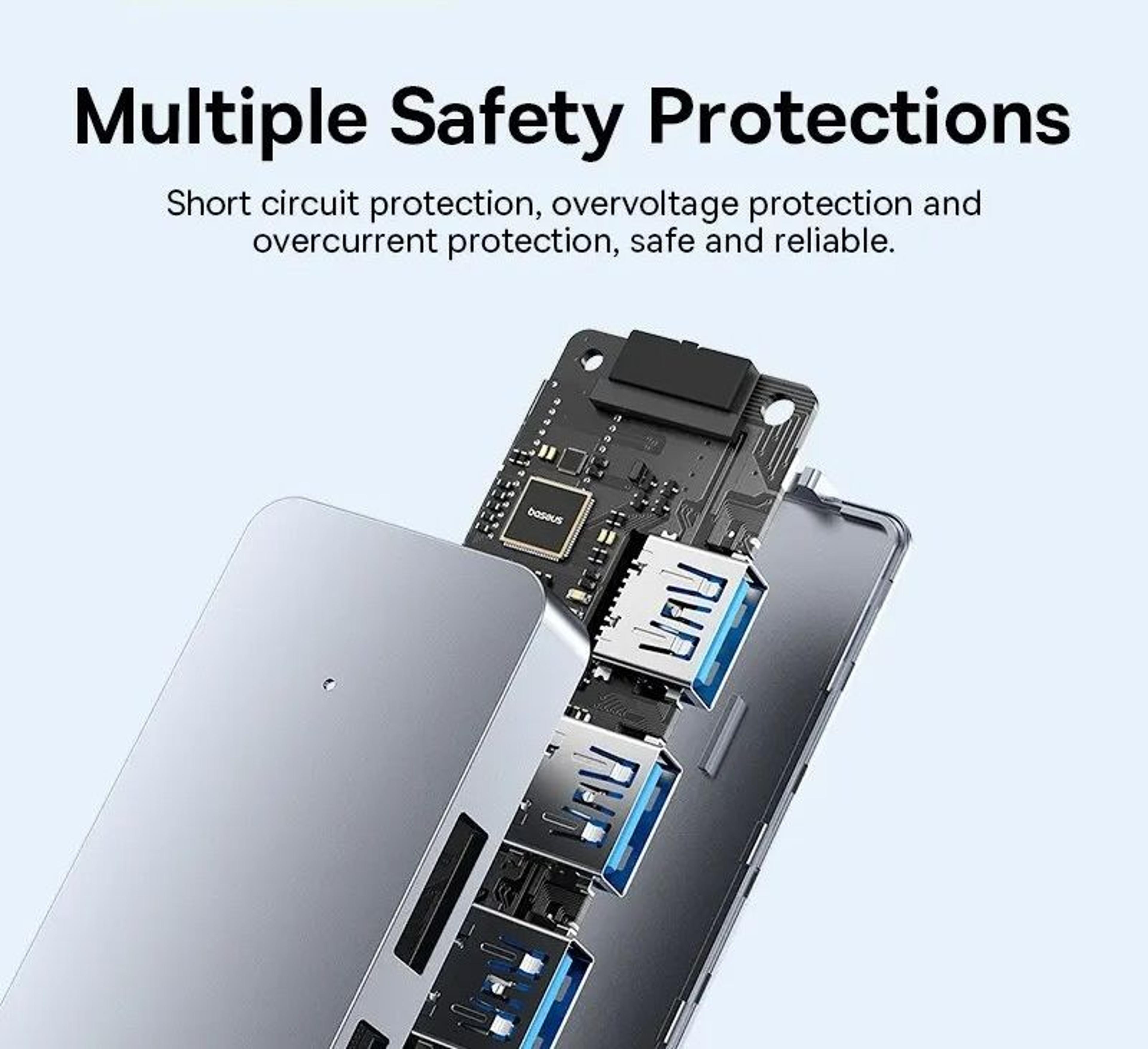 USB Hub 4 Port High Speed Multi Splitter Adapter With Compact ABS Body 2