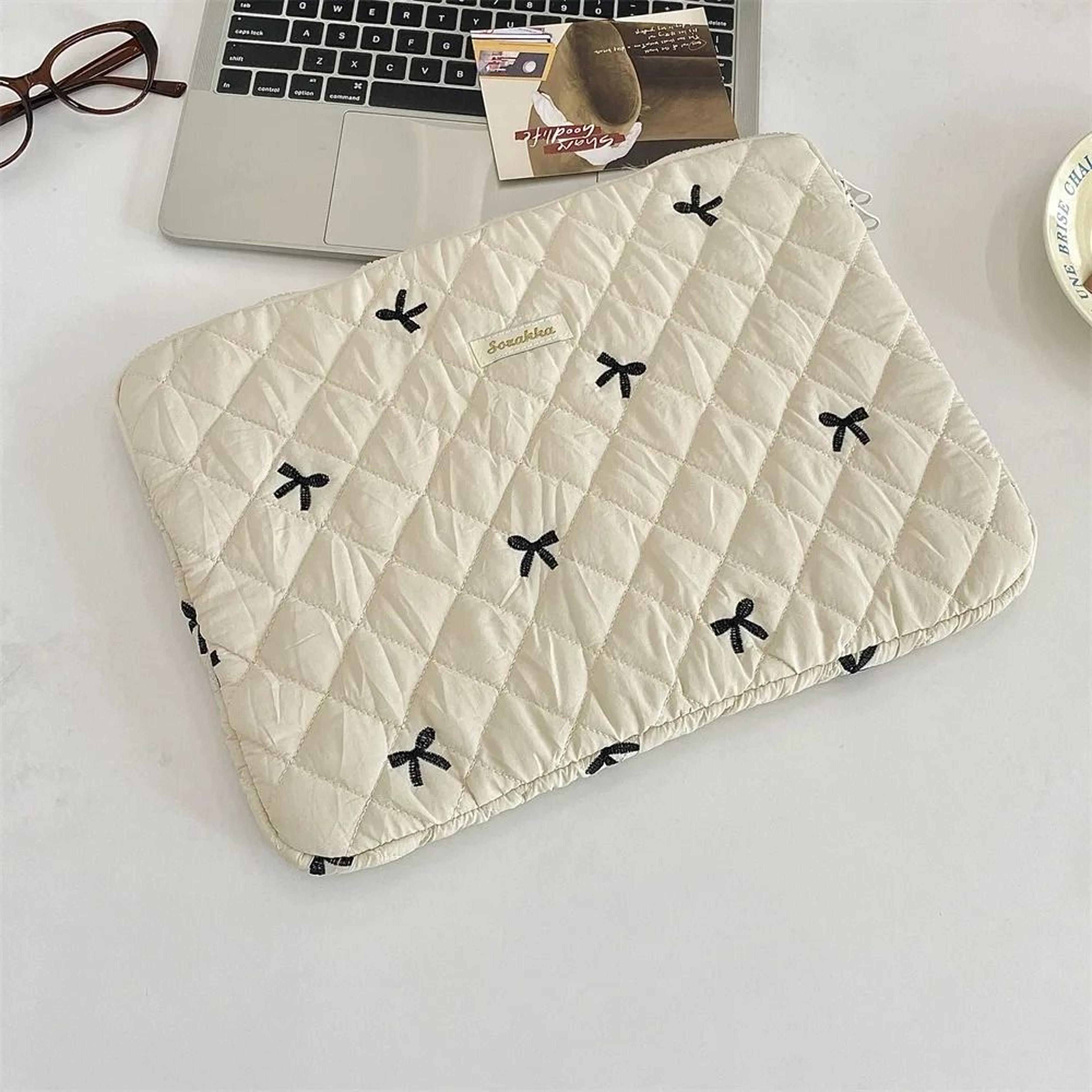 Fashion Laptop Sleeve Case With Bowknot And Floral Design Ultra Thin Protective Pouch 7
