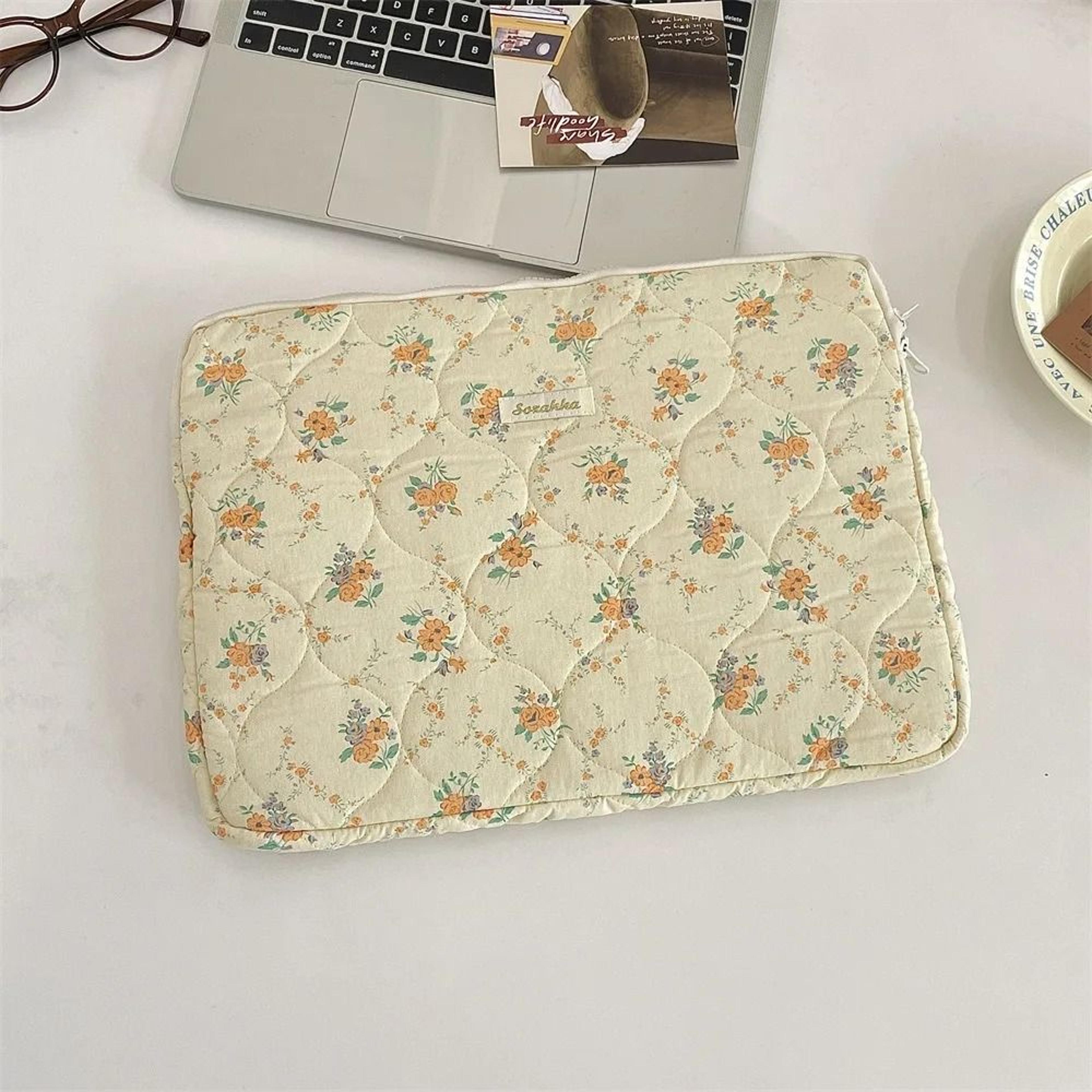 Fashion Laptop Sleeve Case With Bowknot And Floral Design Ultra Thin Protective Pouch 8