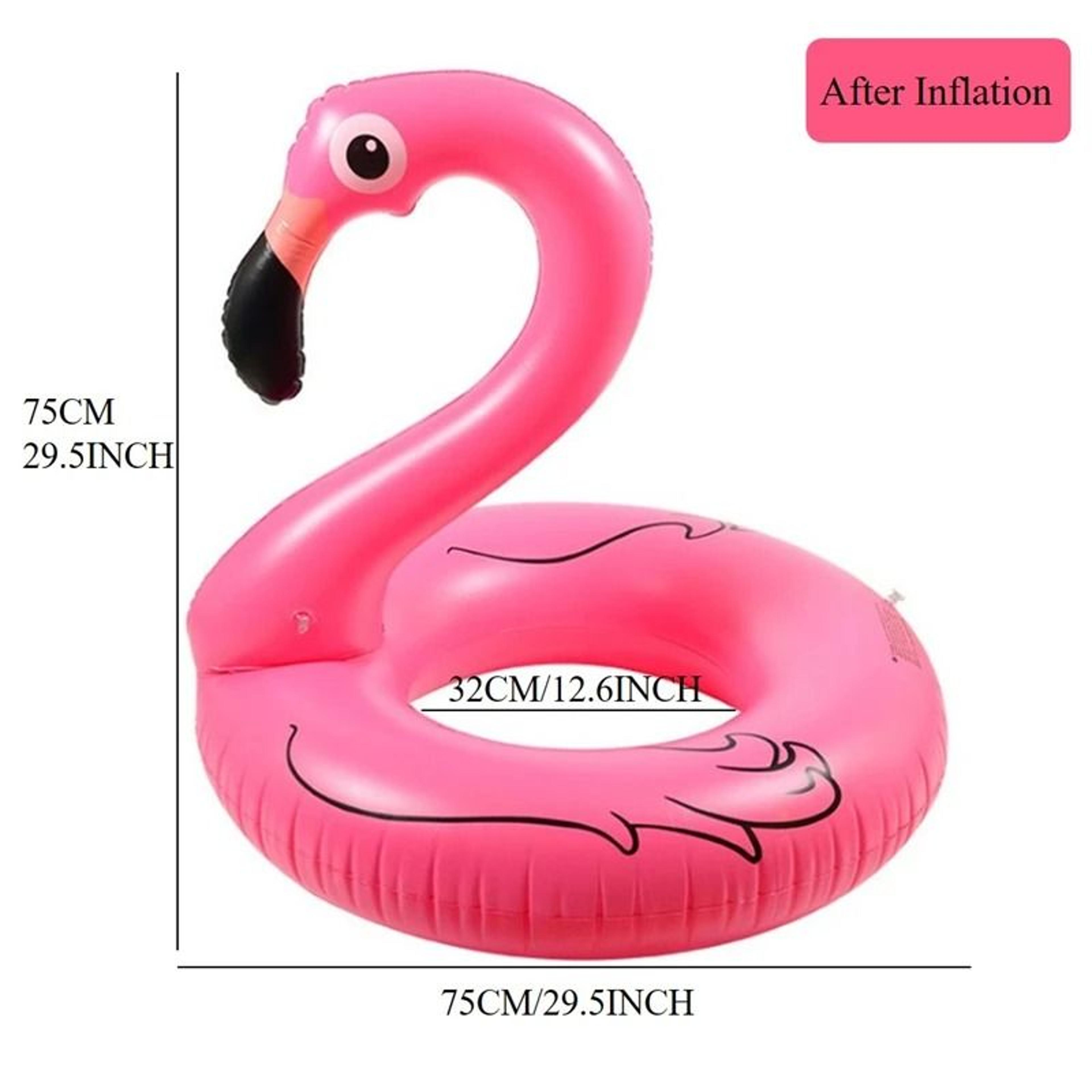 Inflatable Flamingo Swimming Ring Pool Float For Adults 7