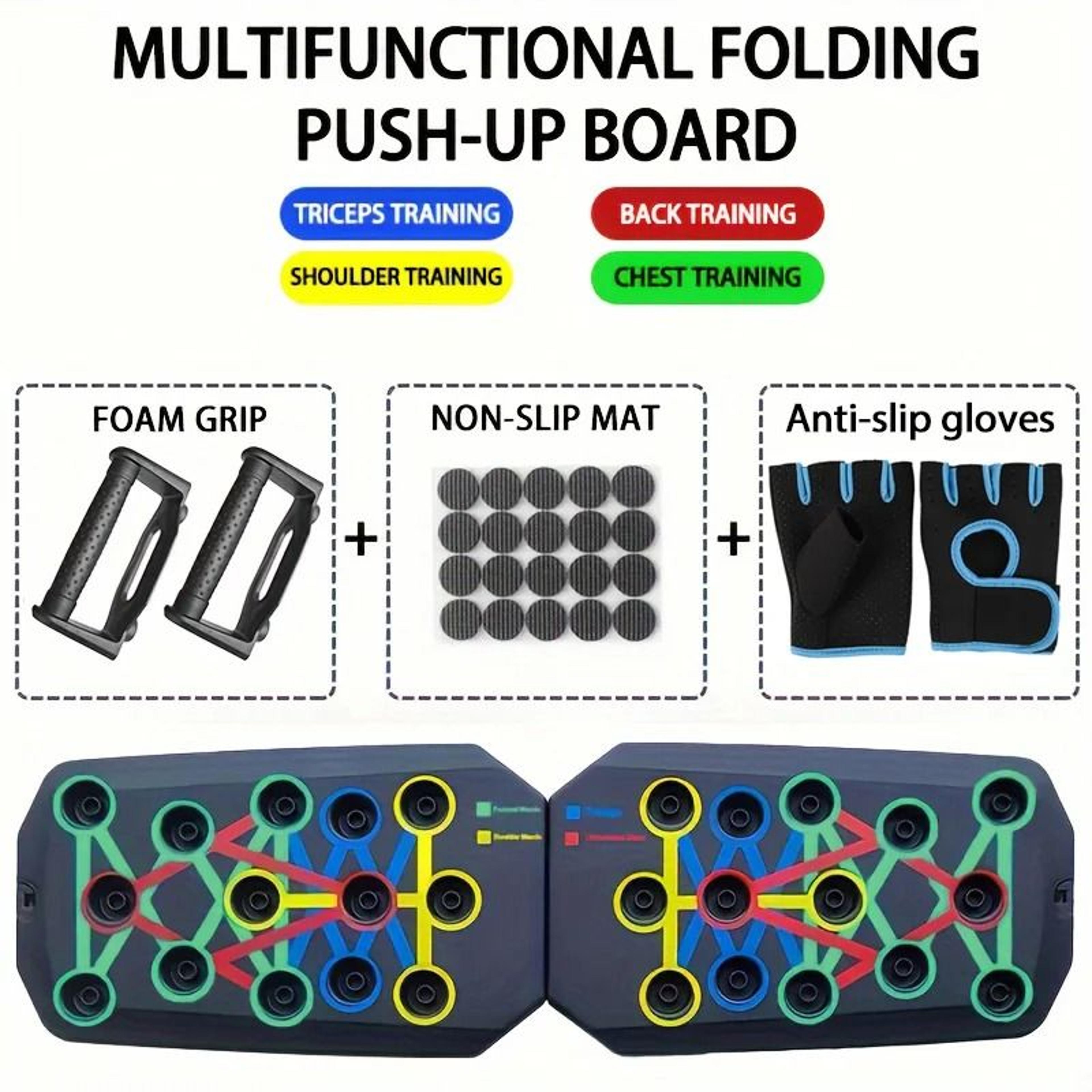 Push Up Board Set  Portable Multifunctional Foldable Fitness System 9