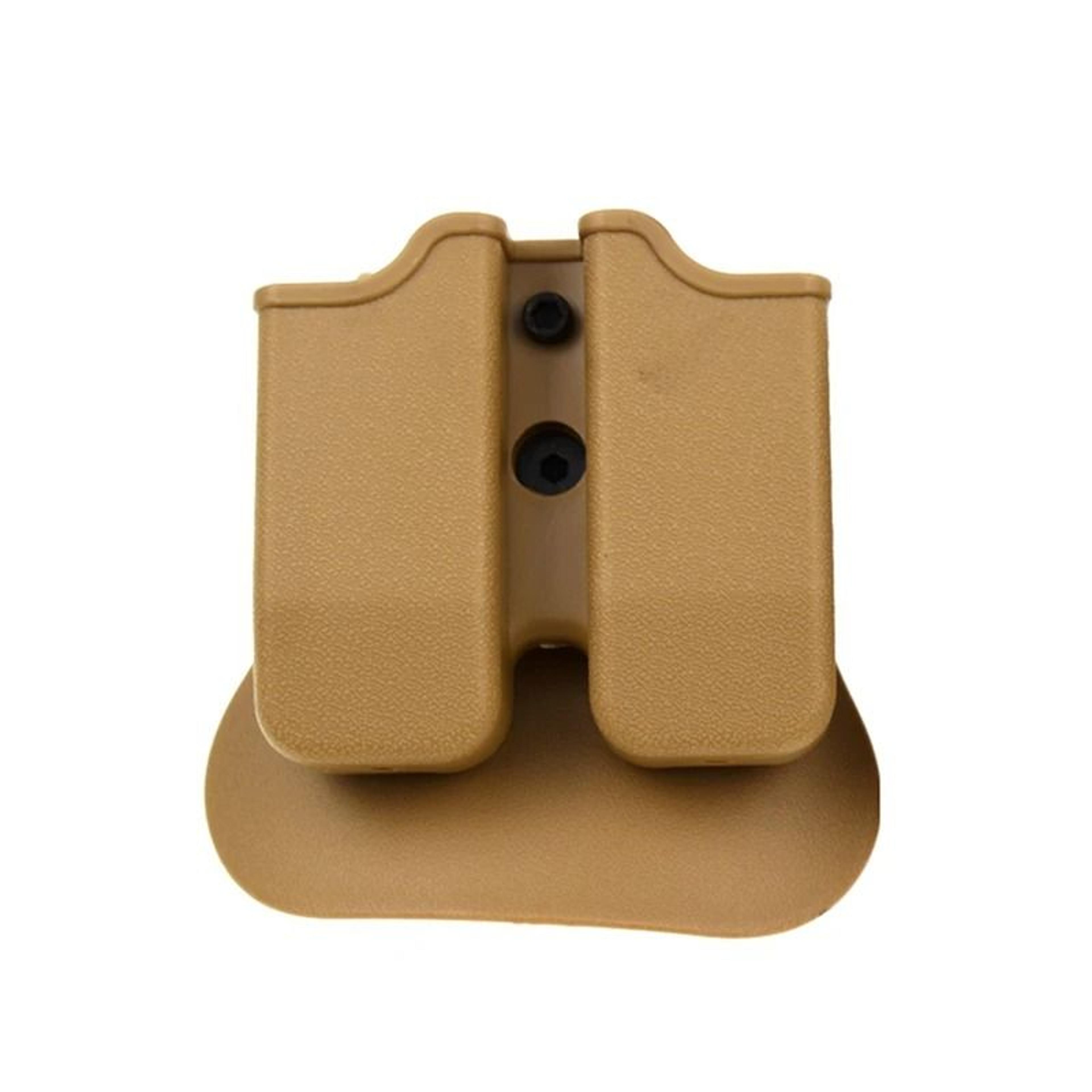 Tactical Double Magazine Holster  Universal 9mm And 40 Caliber Mag Holder With Belt Clip And Paddle 11