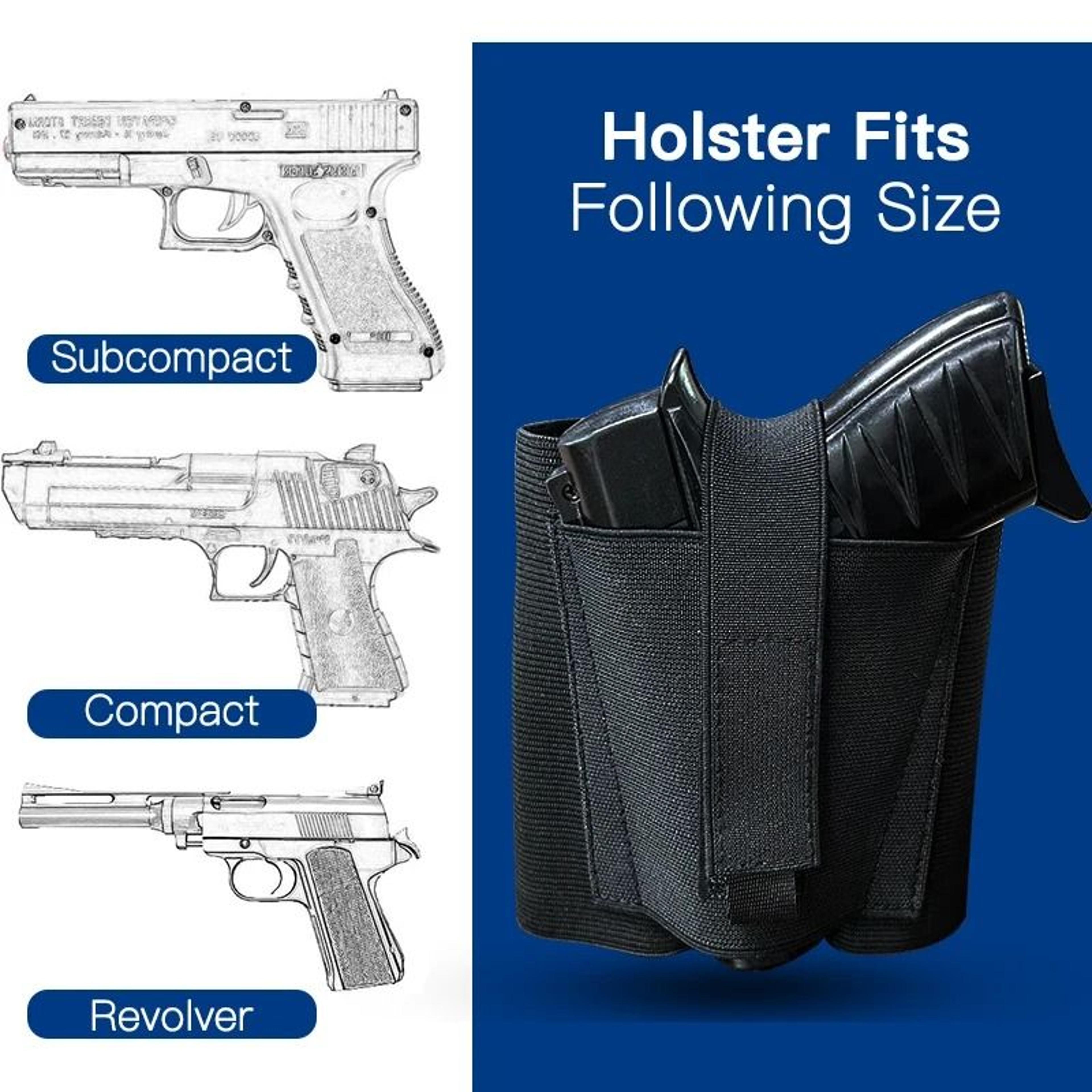 Ankle Holster For Concealed Carry Pistol Universal Leg Carry Gun Holster 2