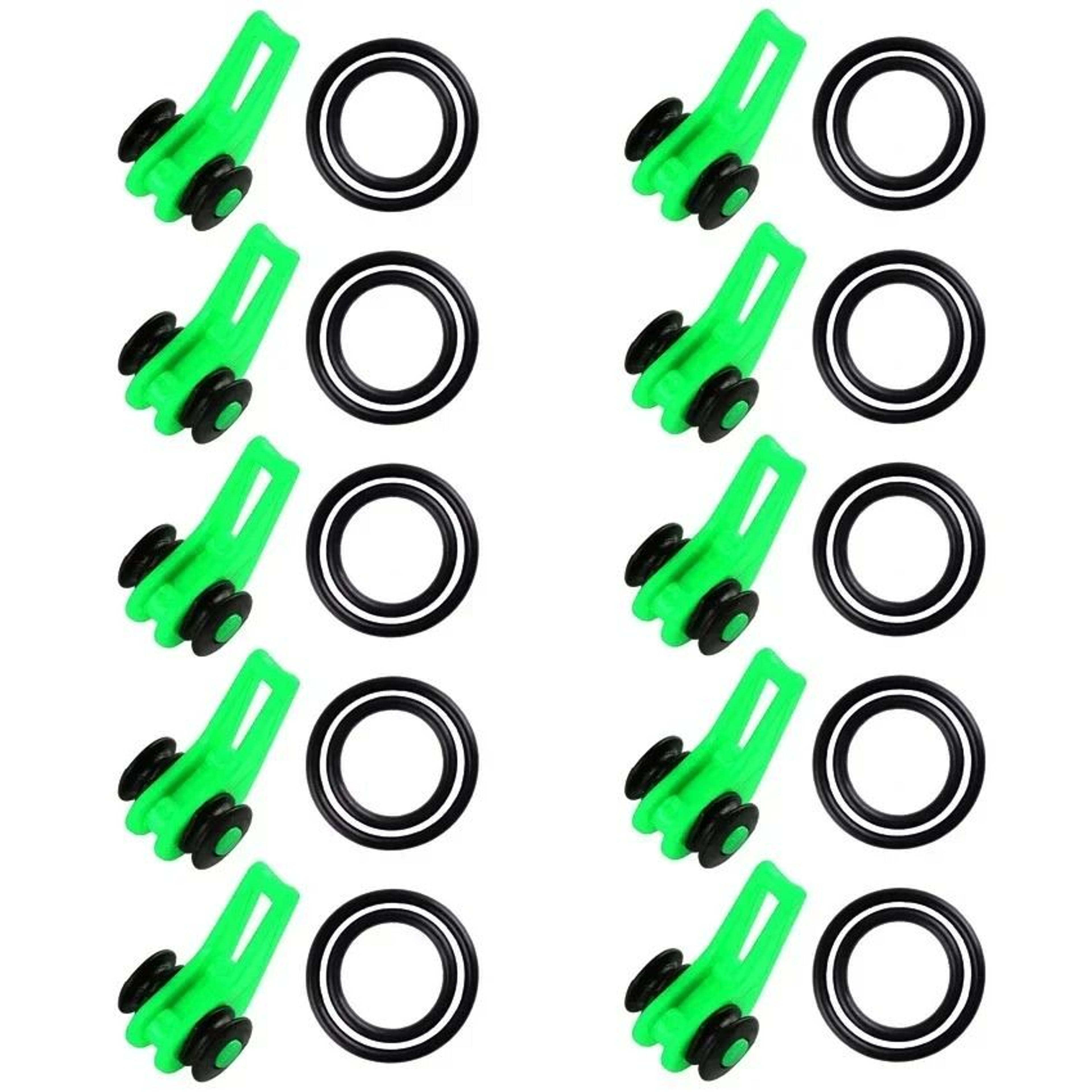 Fishing Rod Hook Keeper Silicone Ring Holder For Bait Lures And Jigs Set Of 10 1