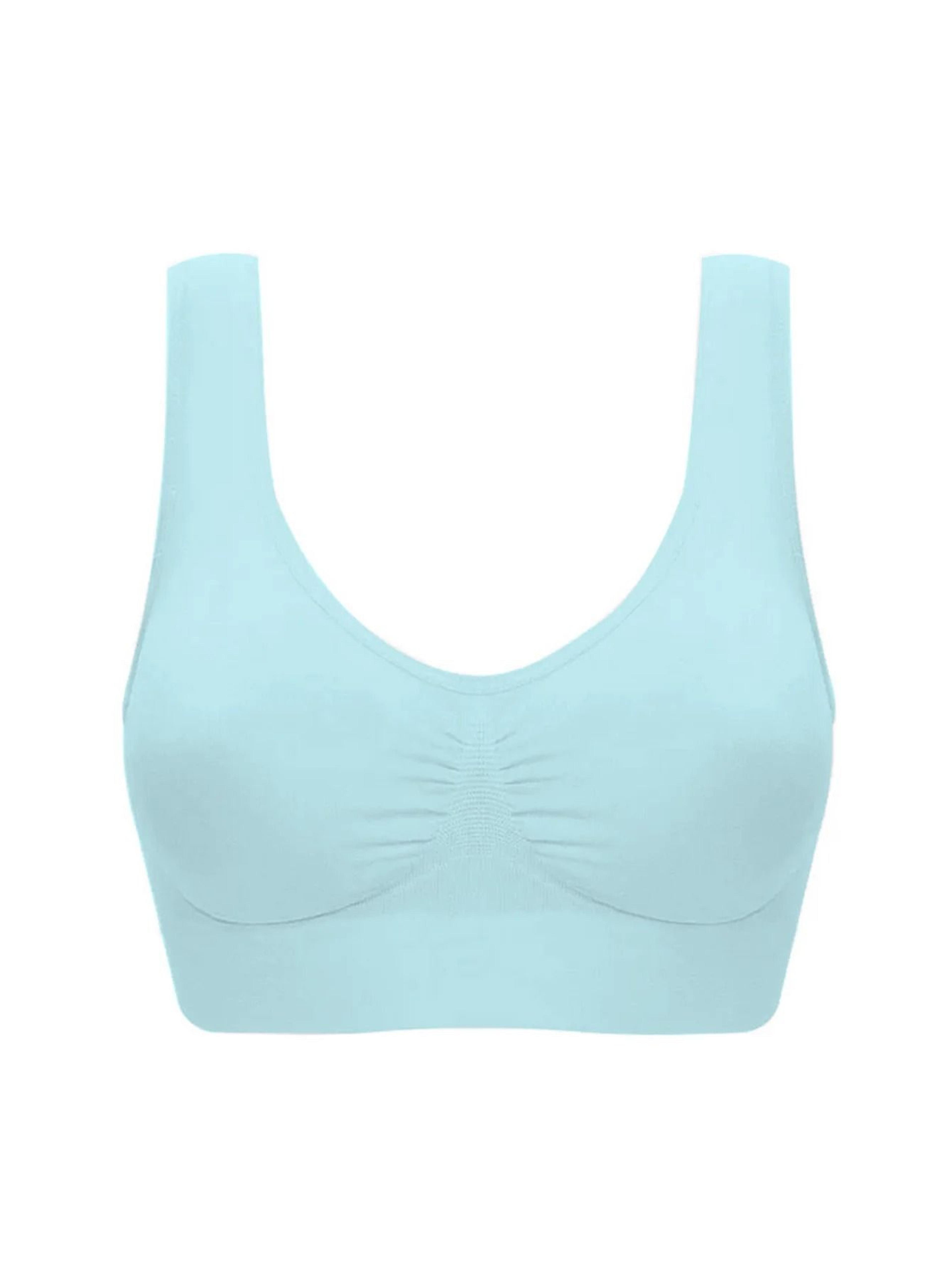 Womens Push Up Bra Backless Wireless Seamless Brassiere Plus Size 17