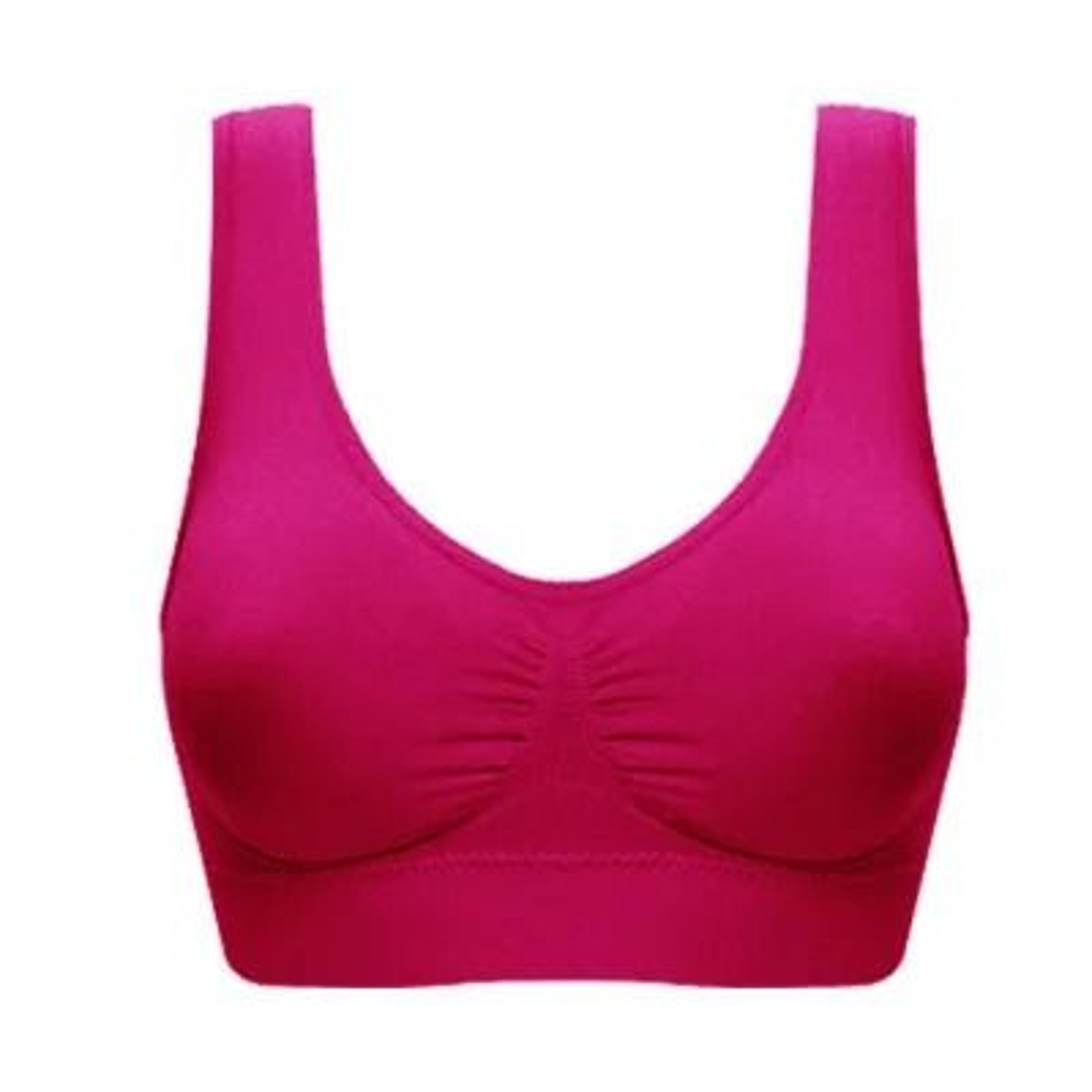 Womens Push Up Bra Backless Wireless Seamless Brassiere Plus Size 3