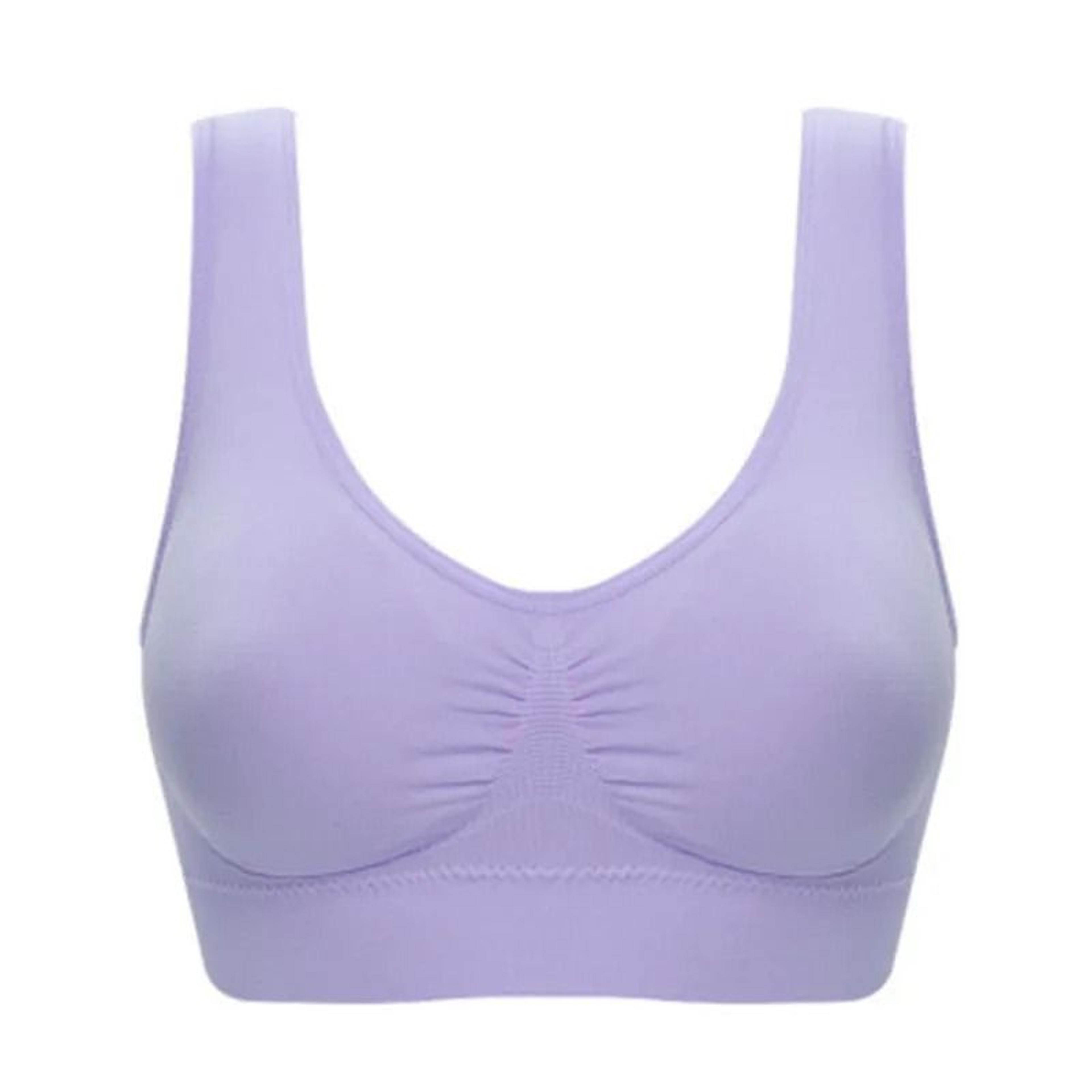 Womens Push Up Bra Backless Wireless Seamless Brassiere Plus Size 8