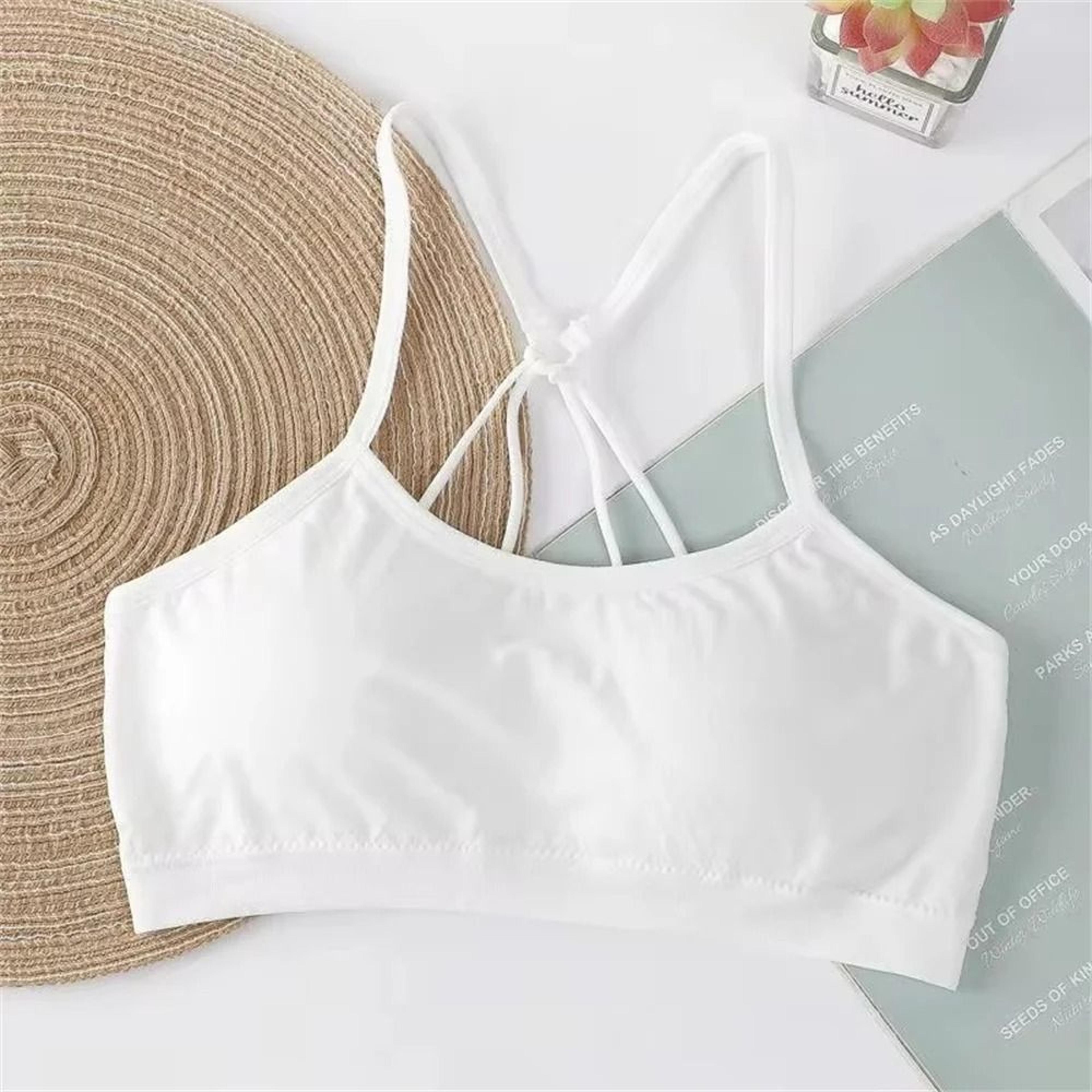 Womens Strap Back Wireless Sports Bra Seamless Chest Wrap Fitness Yoga Top 4