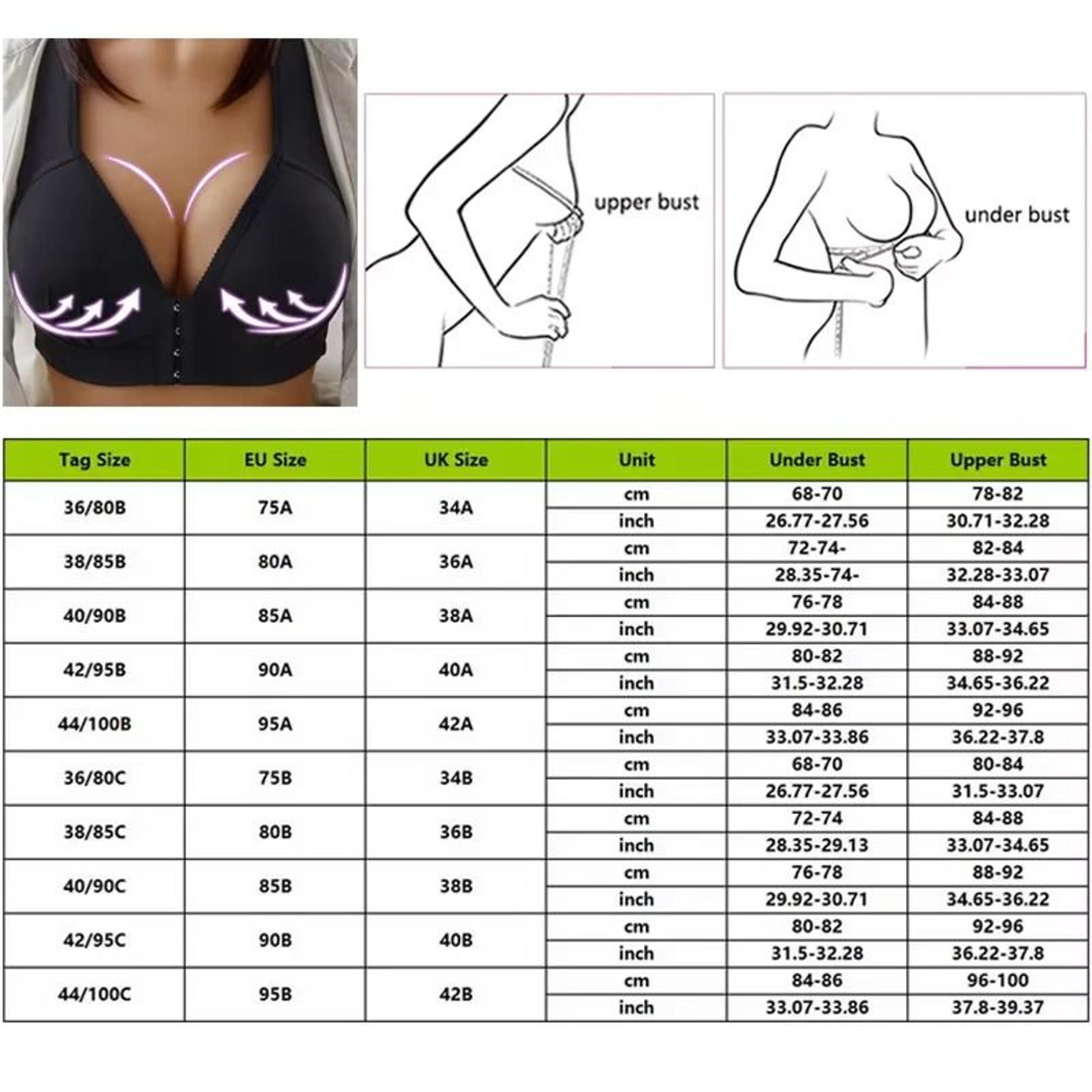 Push Up Front Button Bra Without Steel Ring Womens Full Support Bralette Lift Up Underwear 3