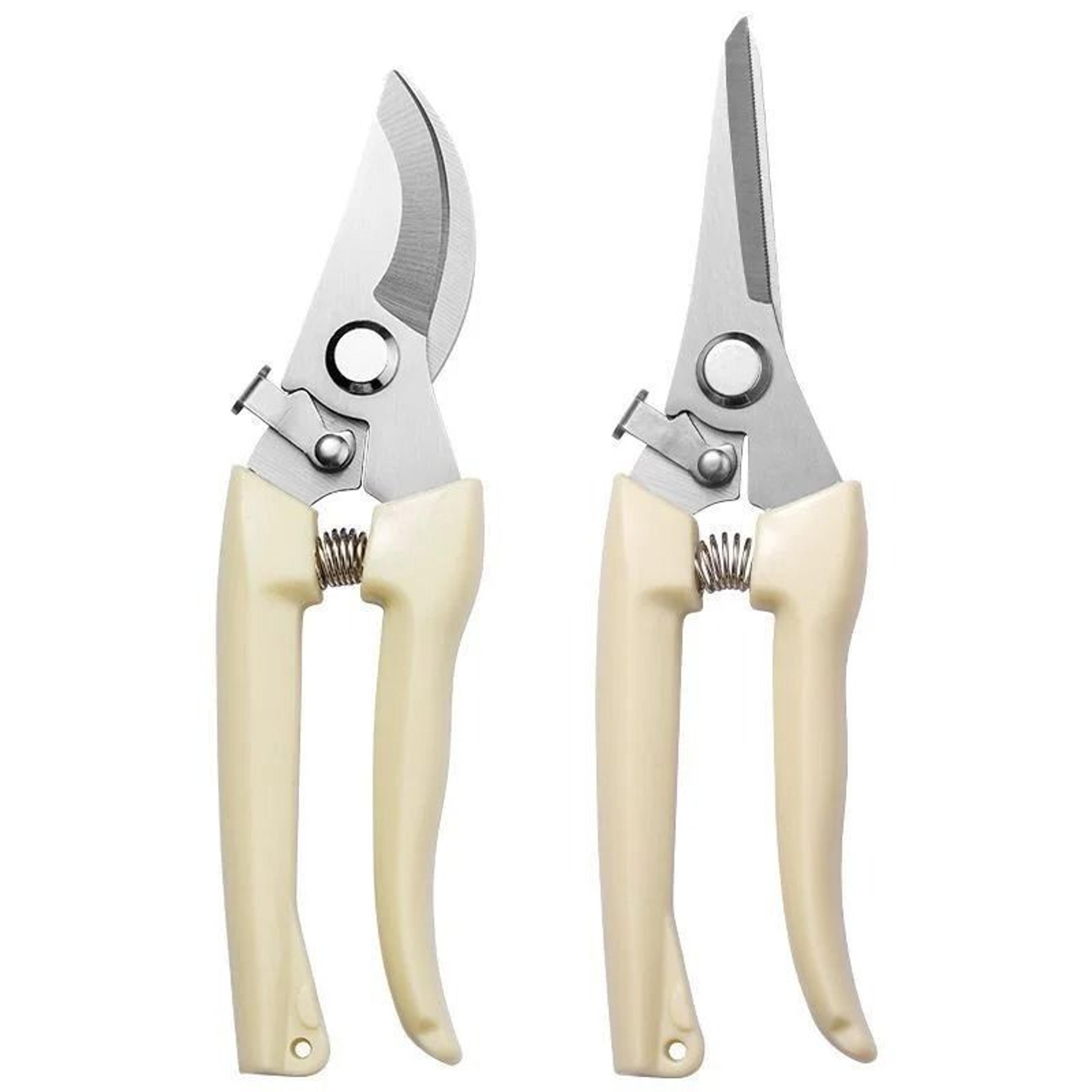 Stainless Steel Pruning Scissors Garden Bypass Hand Shear Cutting Tool 0