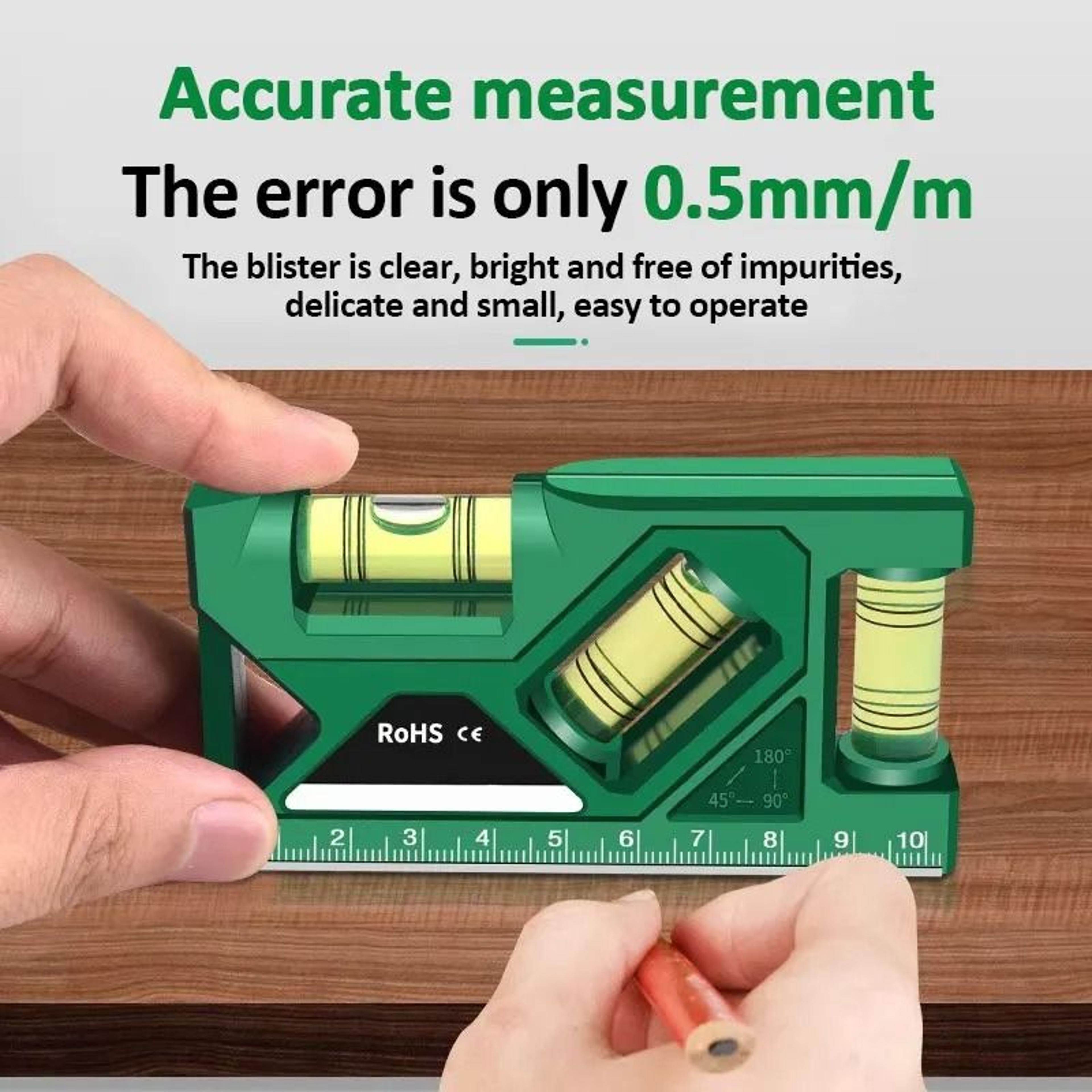 Mini Magnetic Level Gauge High Precision Pocket Measurement Tool 3