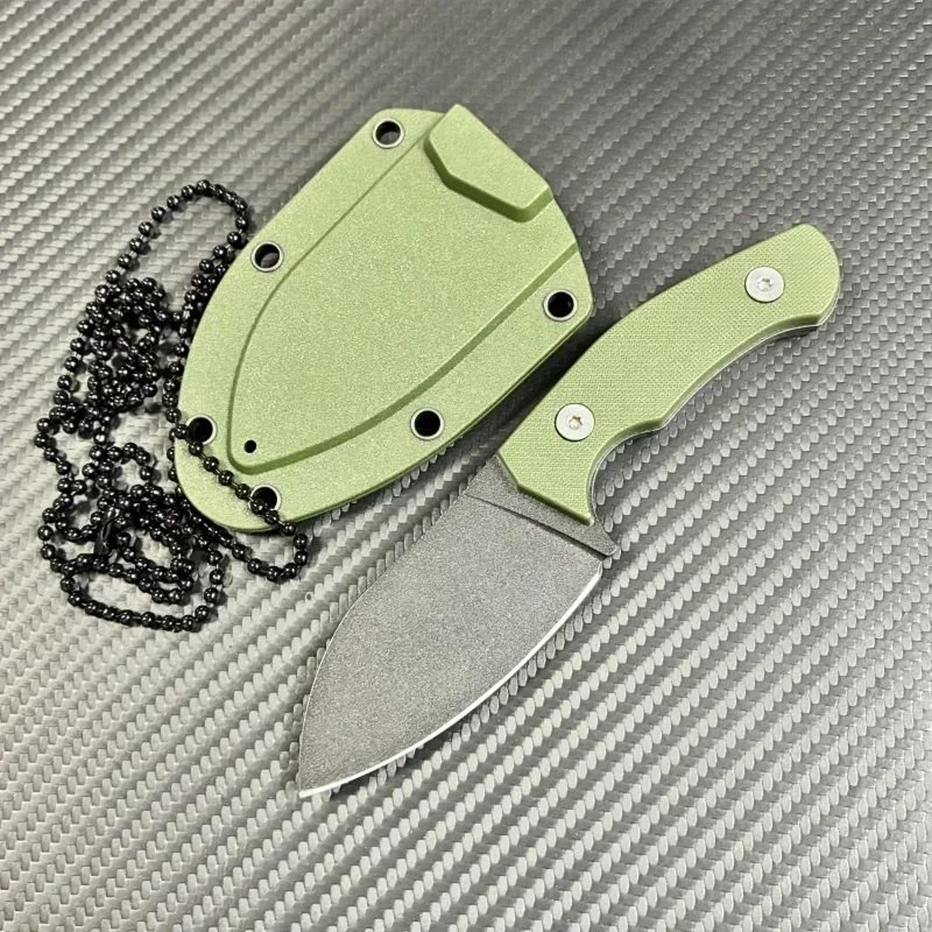 Black Obsidian Small Straight Knife EDC Outdoor Utility Tool 6