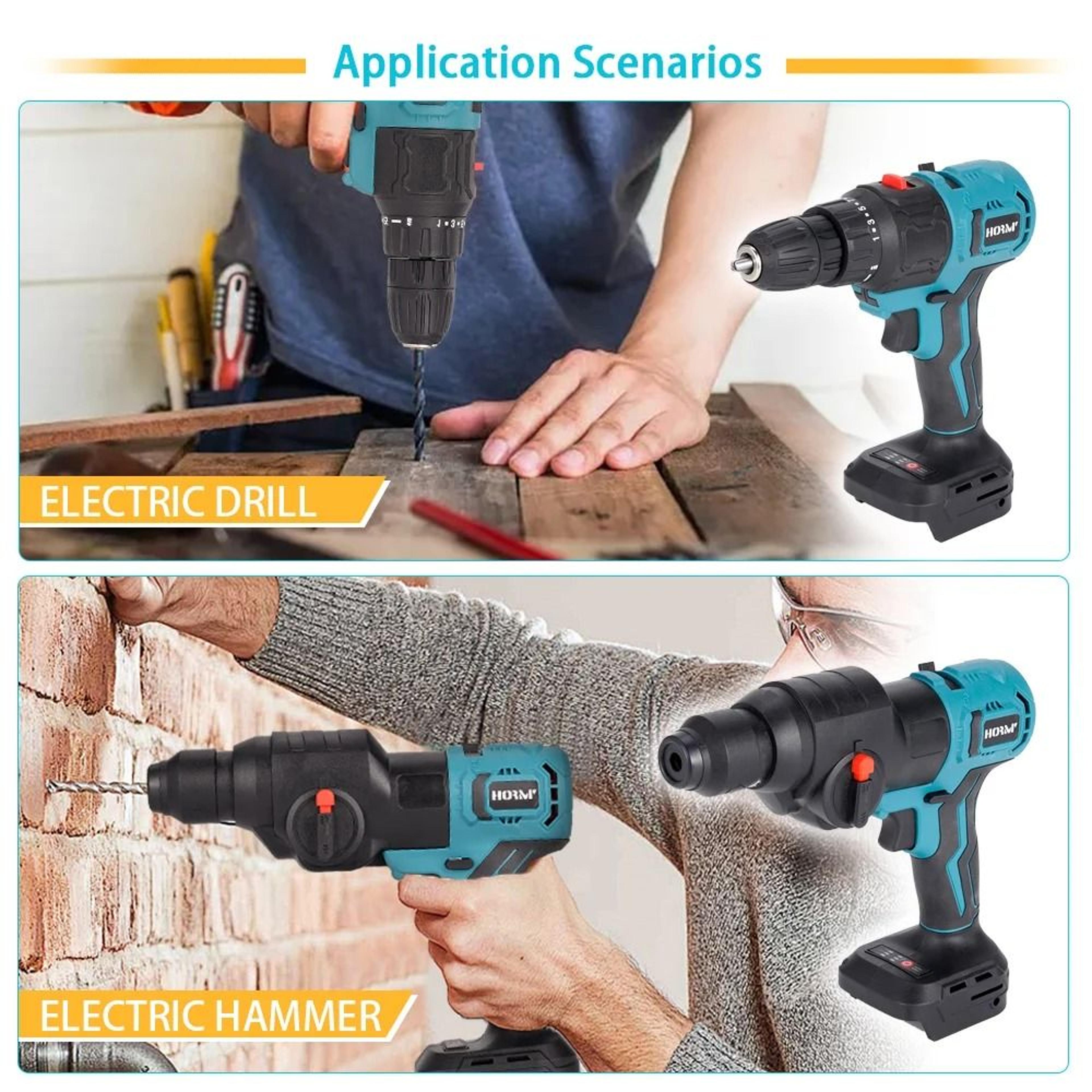 Brushless Multi Purpose Power Tool Head Attachment For 18V Battery Systems 3