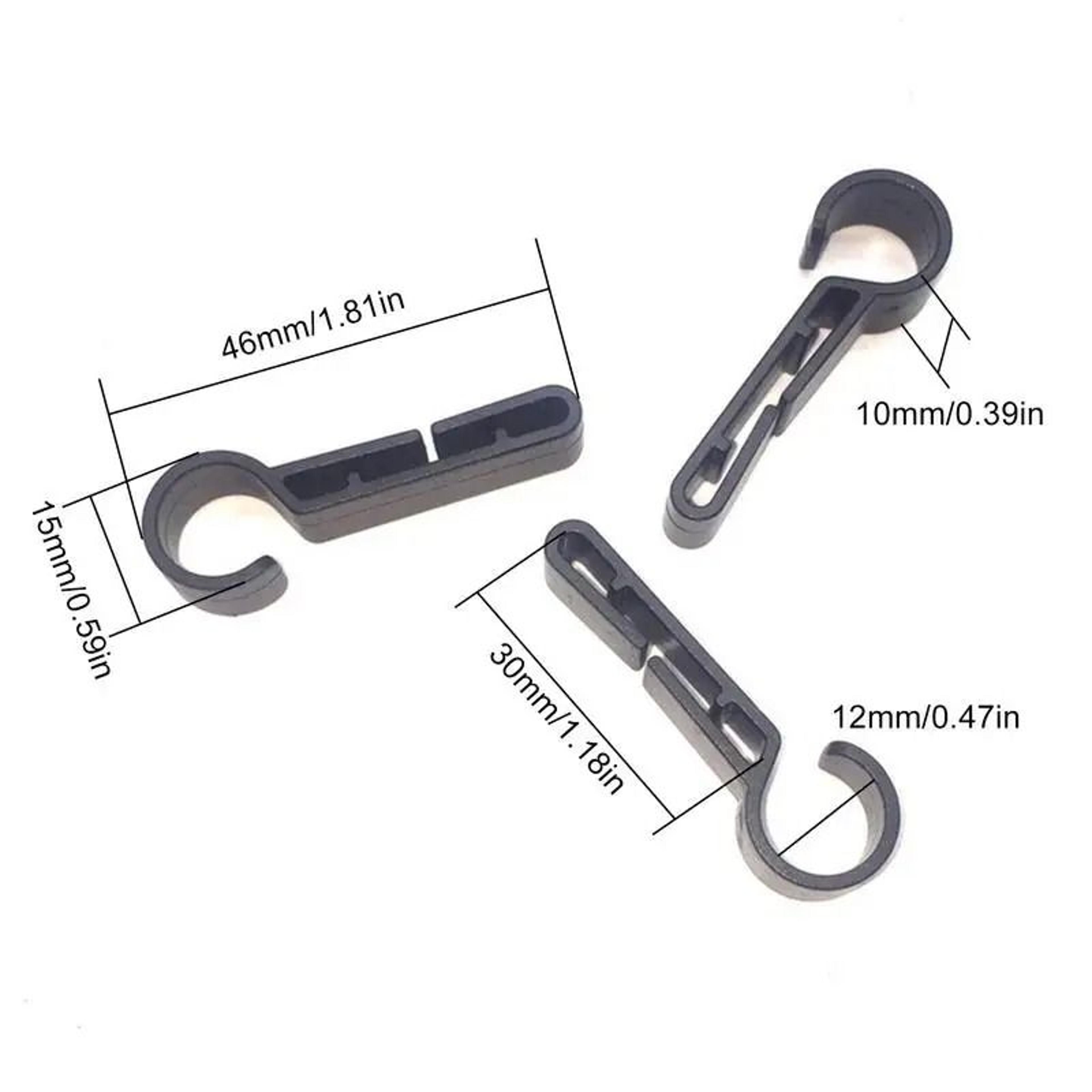 Hard Hat Headlamp Clips Ten Piece Set Non Slip Light Holders For Safety Helmets And Outdoor Work 5