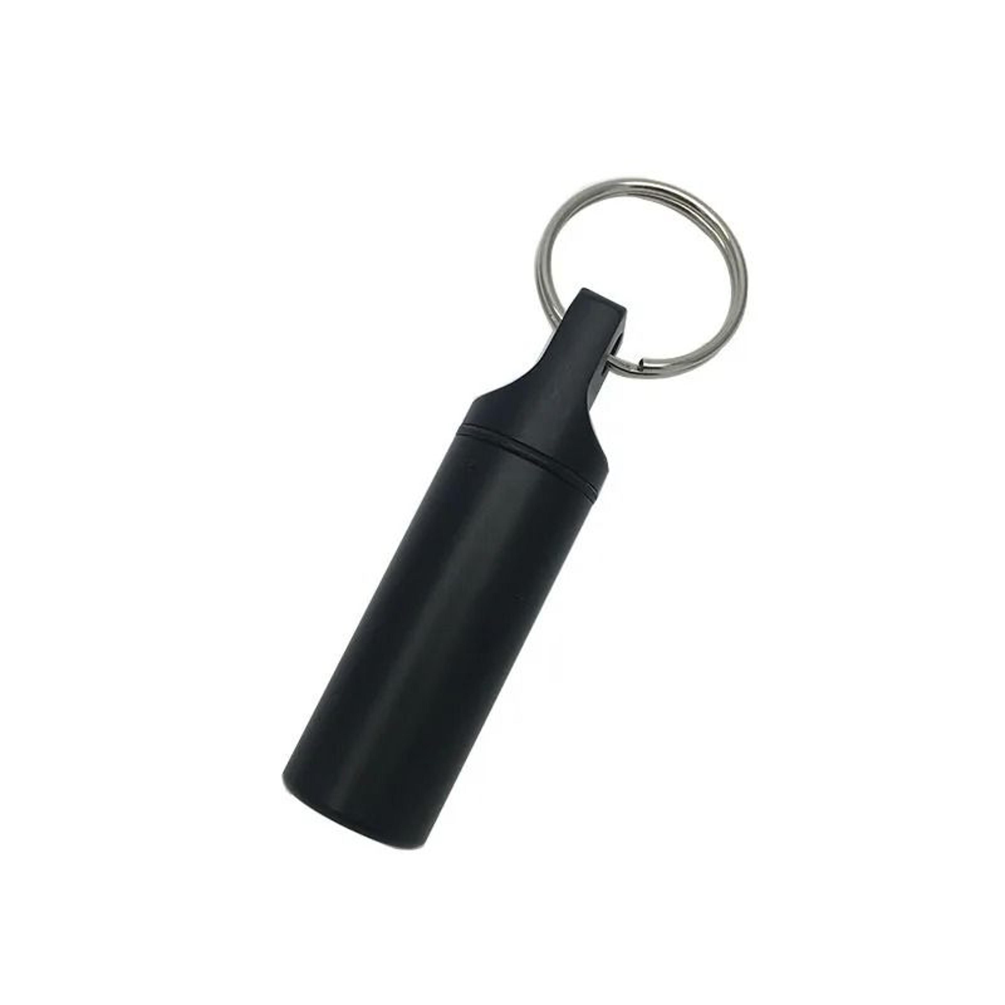 Aluminum Waterproof Pill Box With Keychain 4