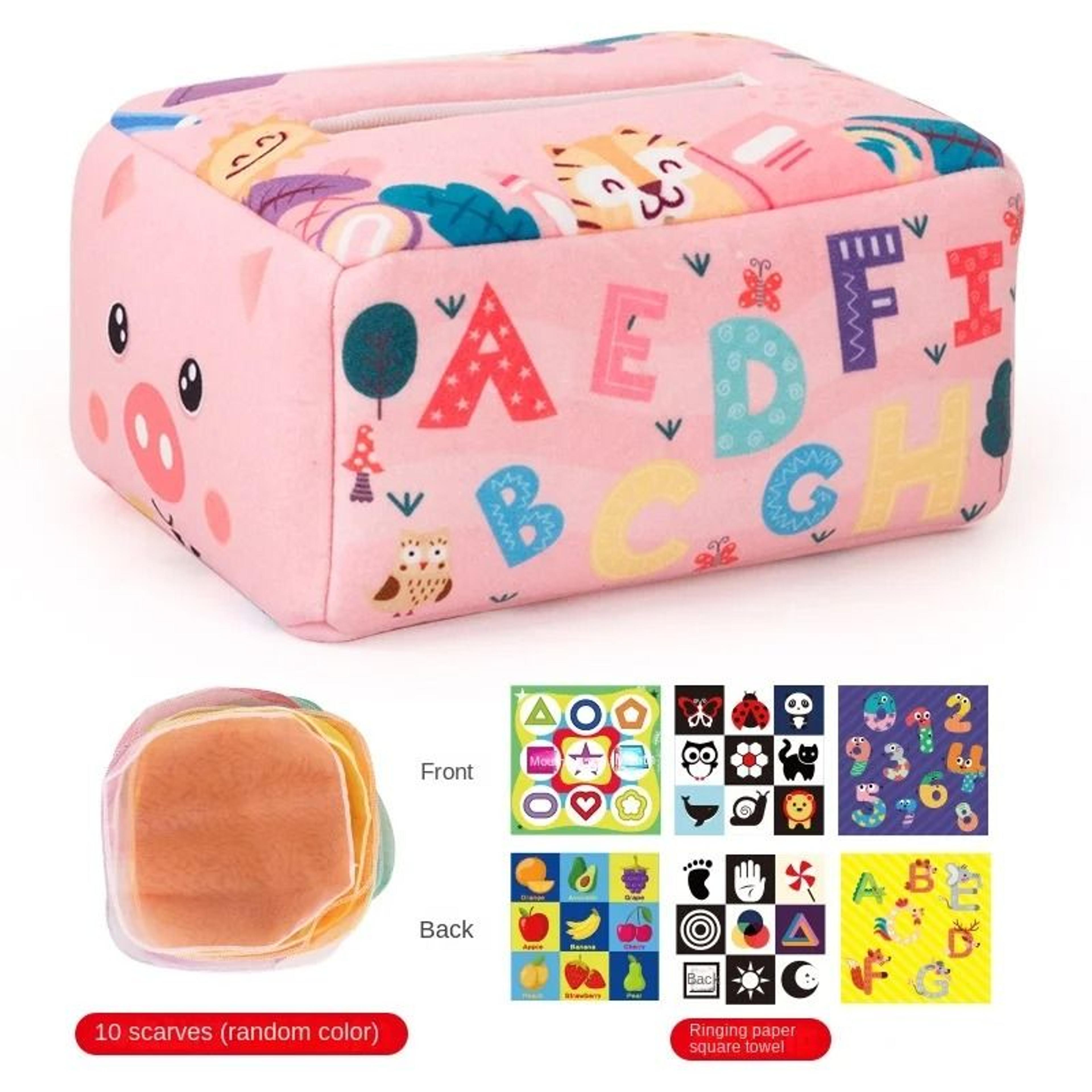 Montessori Magic Tissue Box Sensory Toy For Babies And Toddlers 7