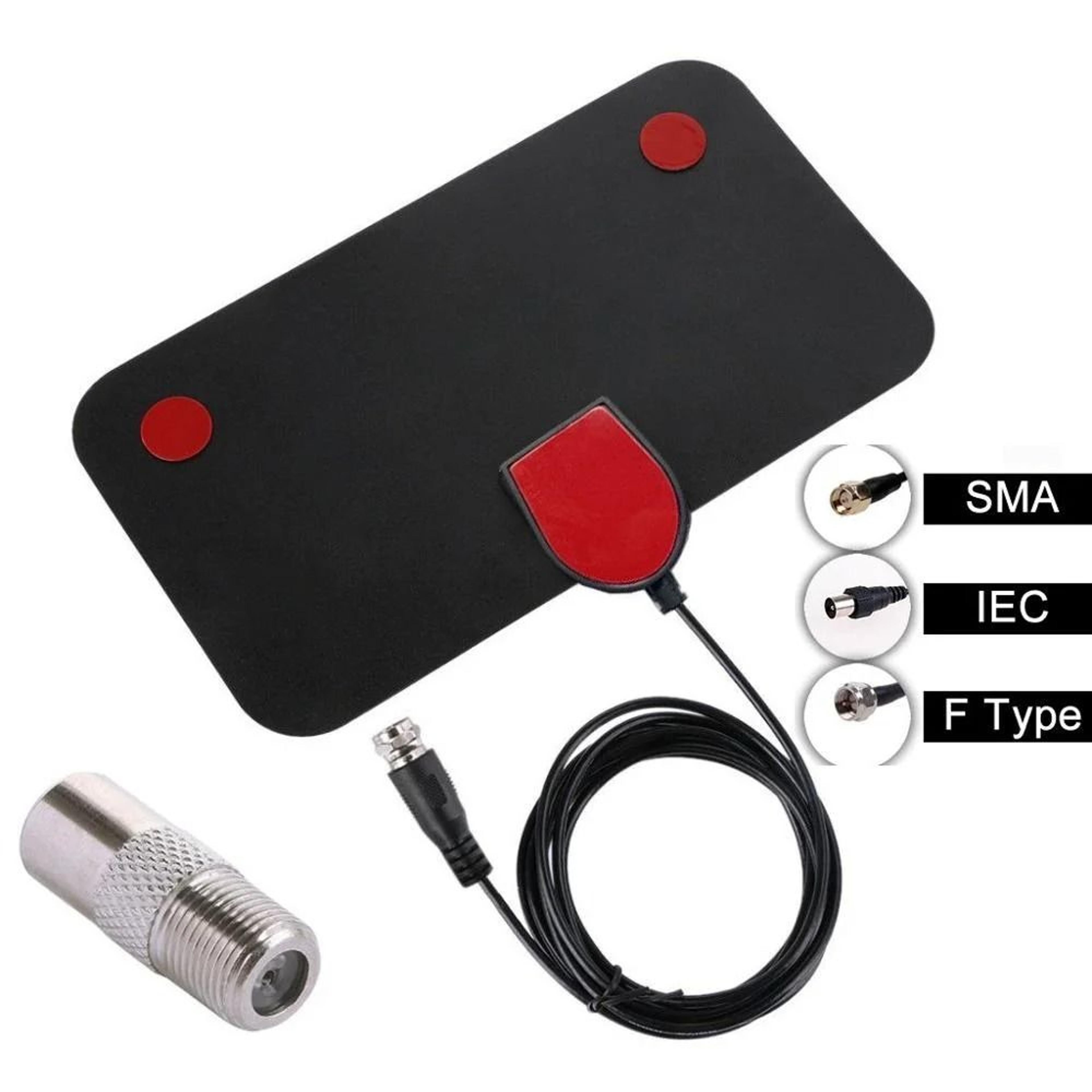 HD Digital TV Antenna Indoor With Signal Amplifier For VHF And UHF Channels 6