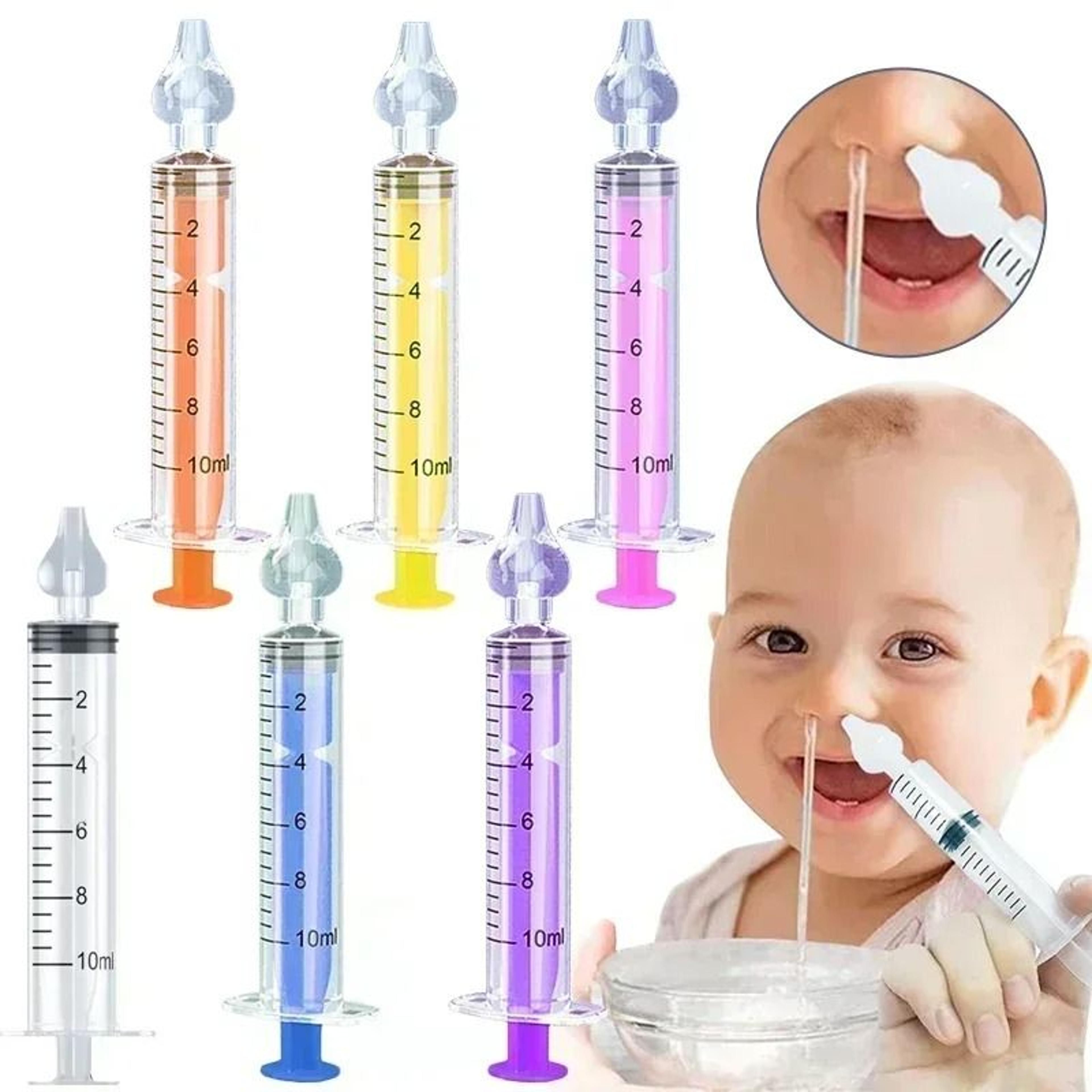 Silicone Baby Nasal Aspirator Syringe For Gentle Nose Cleaning 0