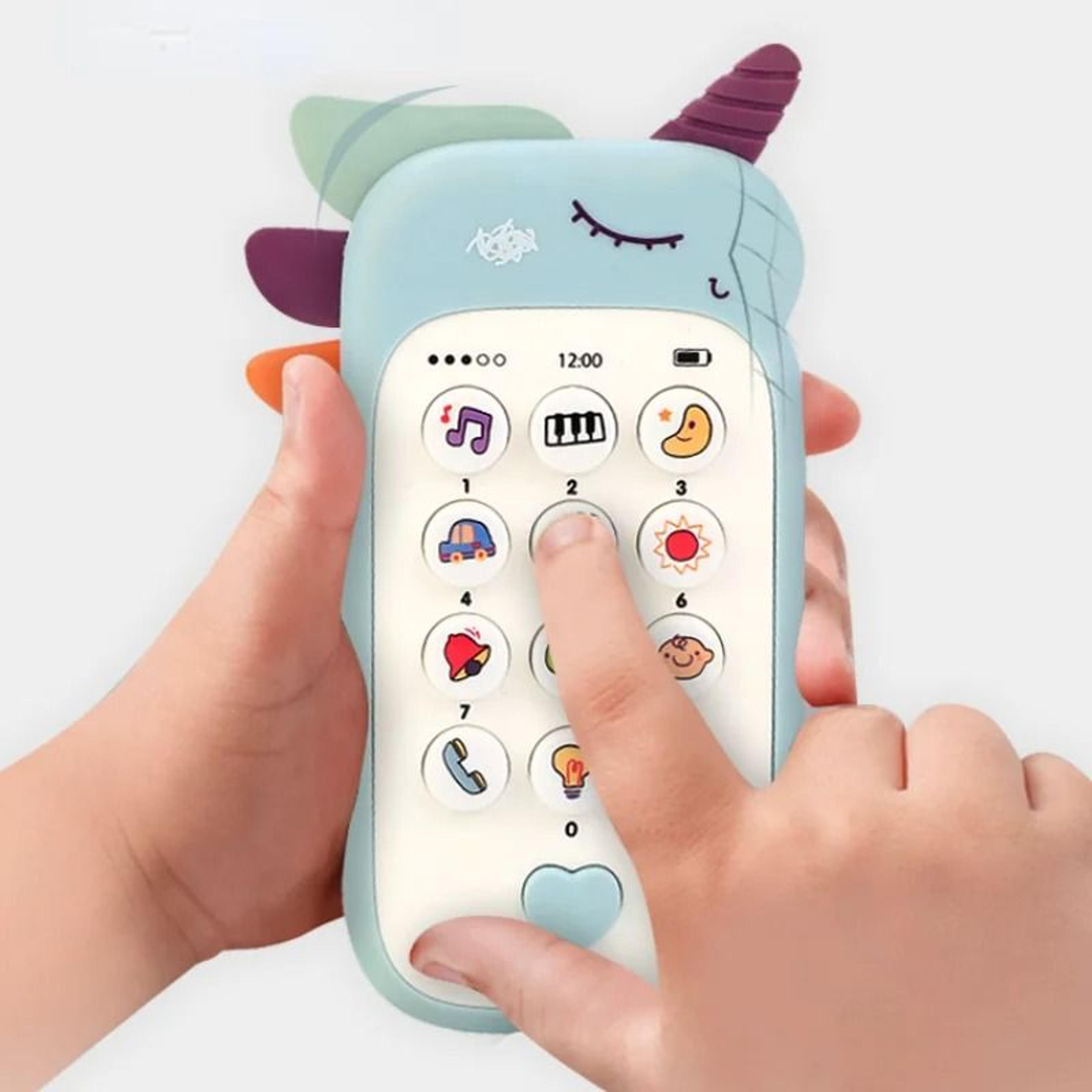 Baby Phone Toy With Music Lights And Teether For Early Learning 0