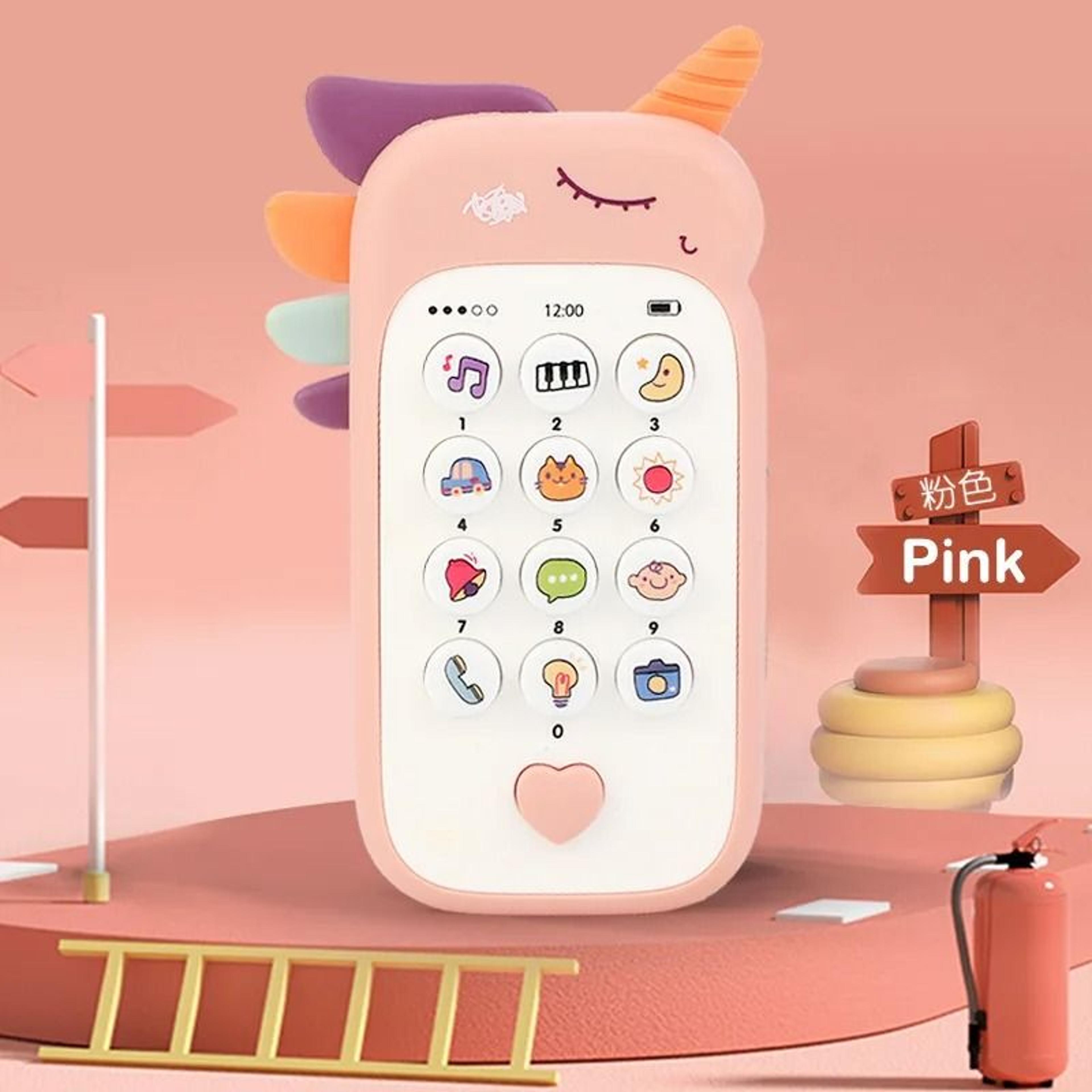 Baby Phone Toy With Music Lights And Teether For Early Learning 12