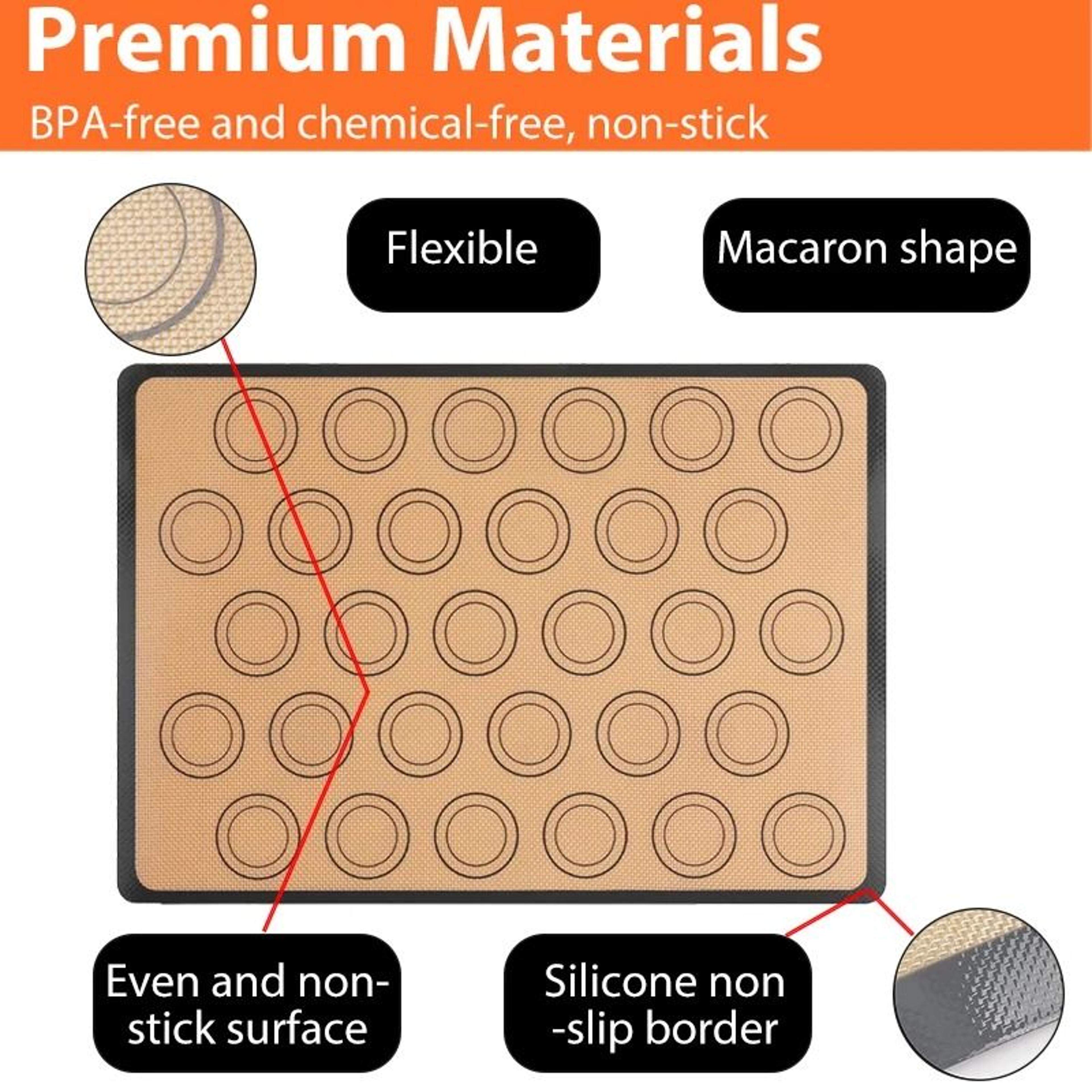 Silicone Baking Mat Thin 04 Mm Non Stick Reusable Oven Liner 5