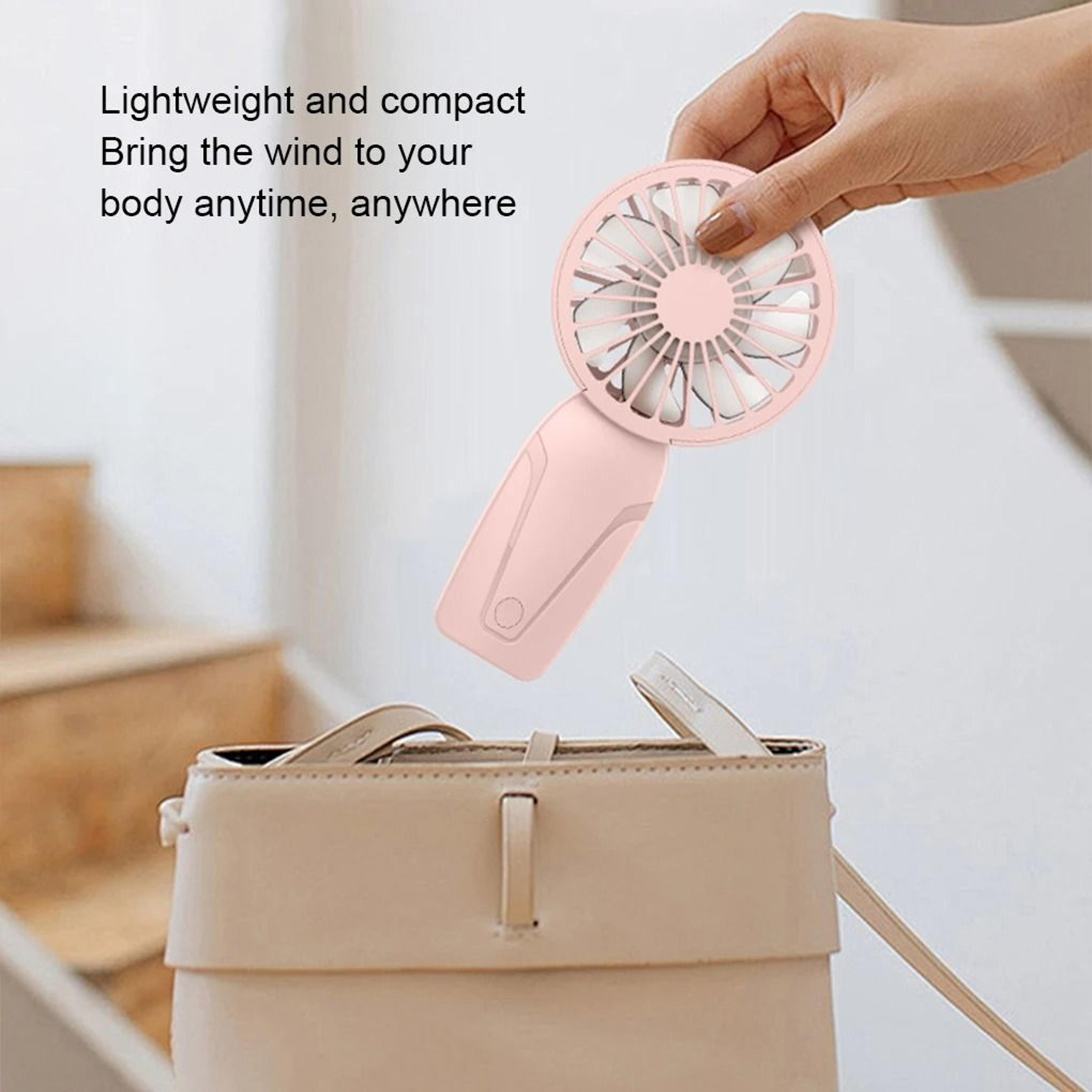 Portable USB Rechargeable Mini Handheld Fan Lightweight Pocket Cooling Fan 4
