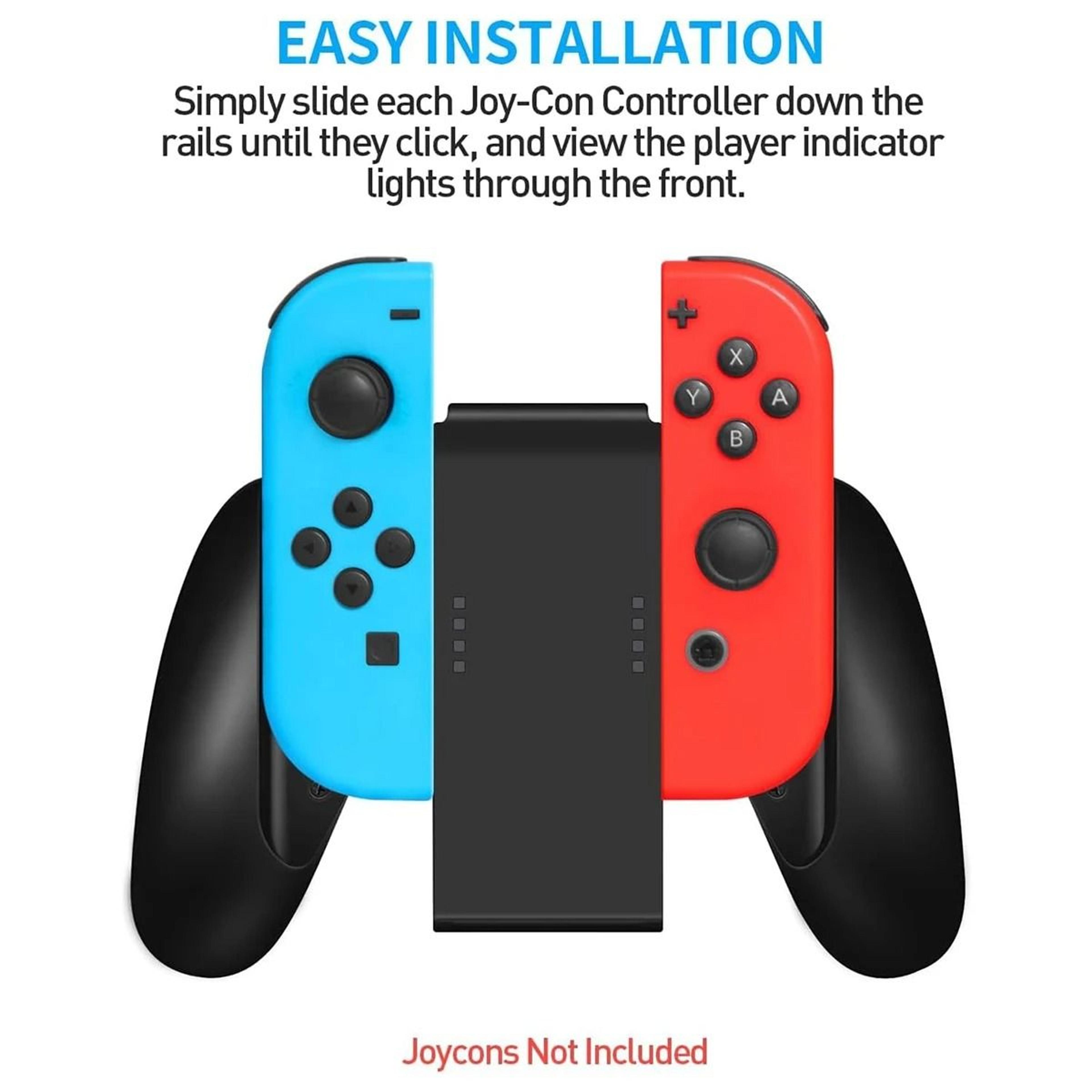 Comfort Grip Handle For JoyCon Controllers Compatible With Gaming Consoles 3