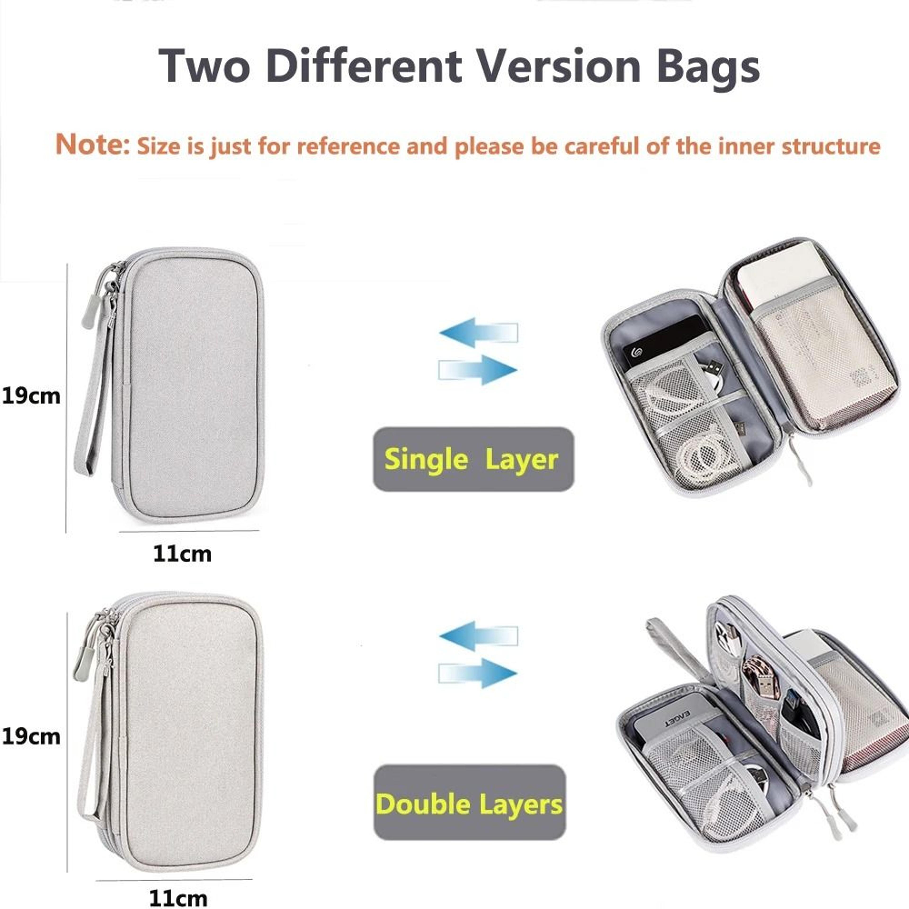 Waterproof Travel Cable Storage Bag Portable Organizer For Cords Chargers And Accessories 1