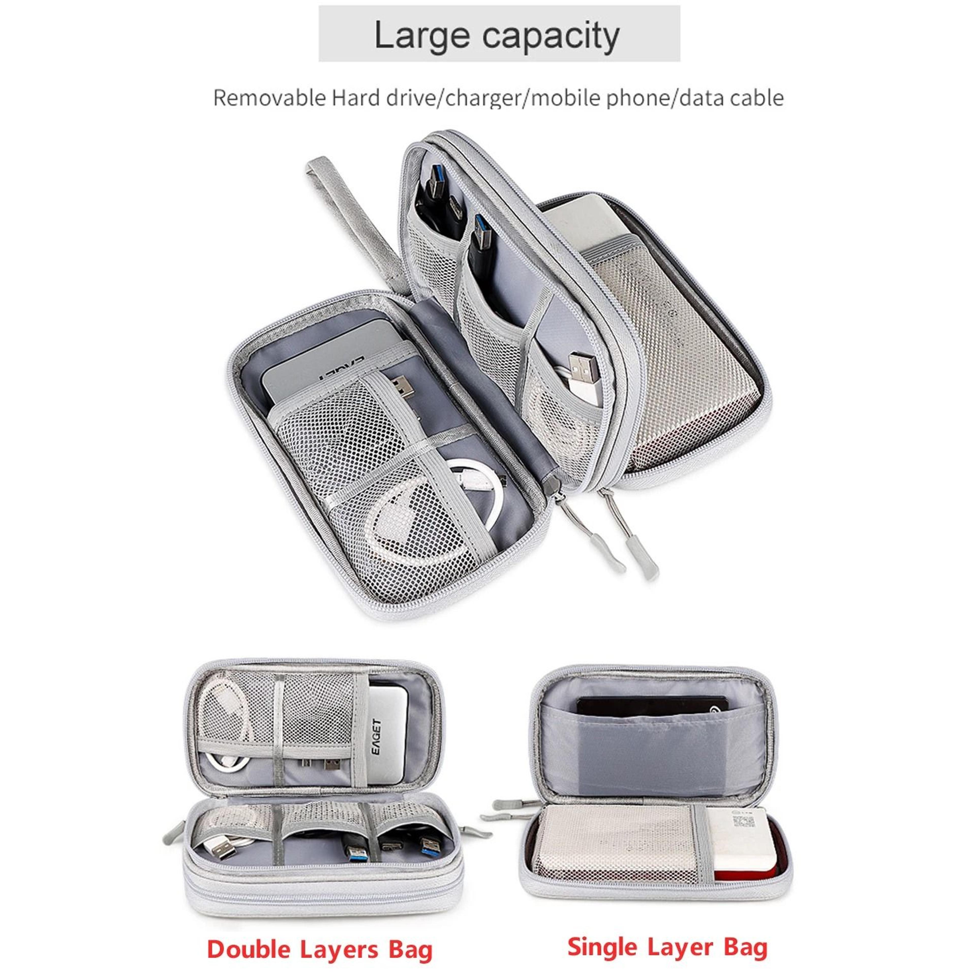 Waterproof Travel Cable Storage Bag Portable Organizer For Cords Chargers And Accessories 2