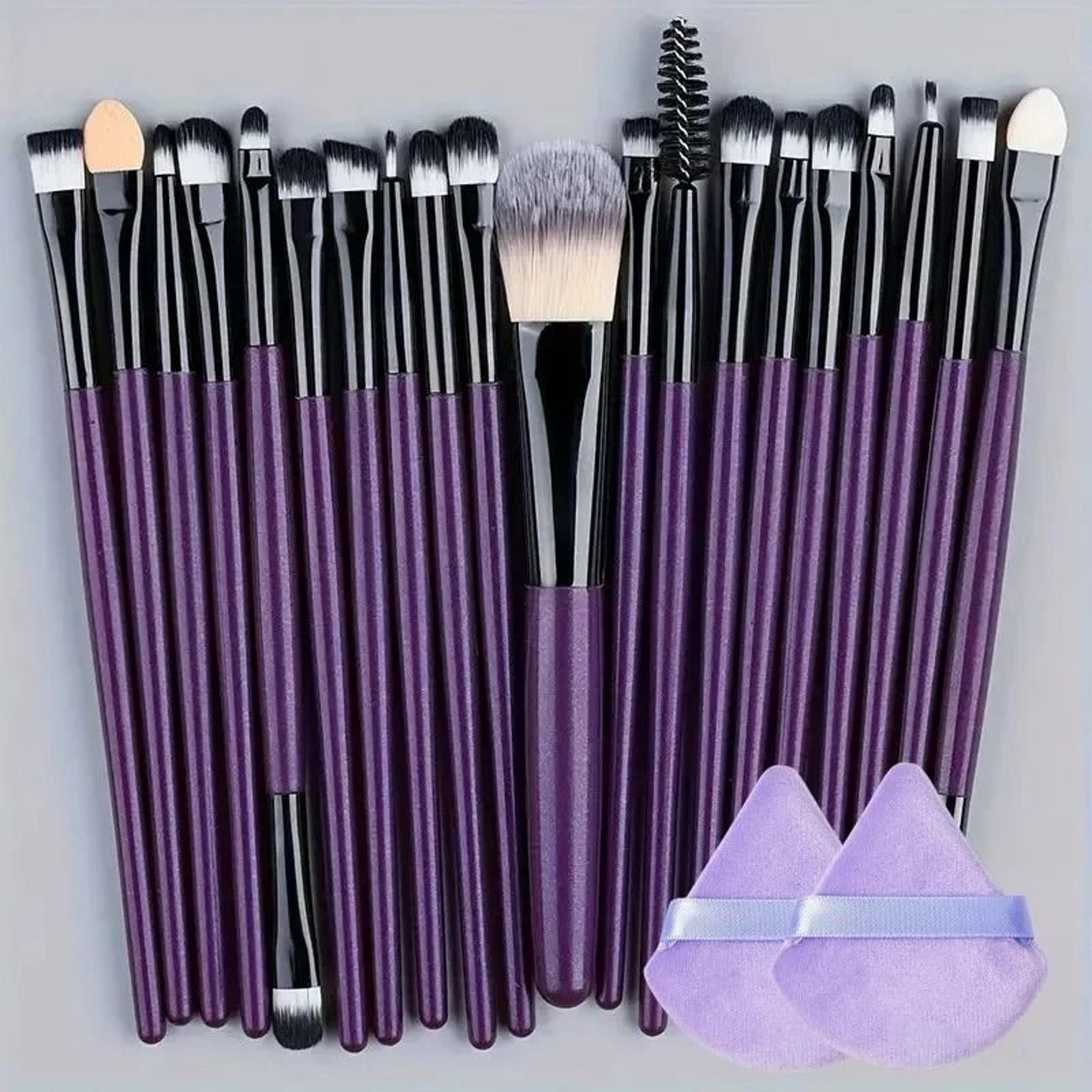 20 Piece Makeup Brush Set For Eyes And Face Blending 7