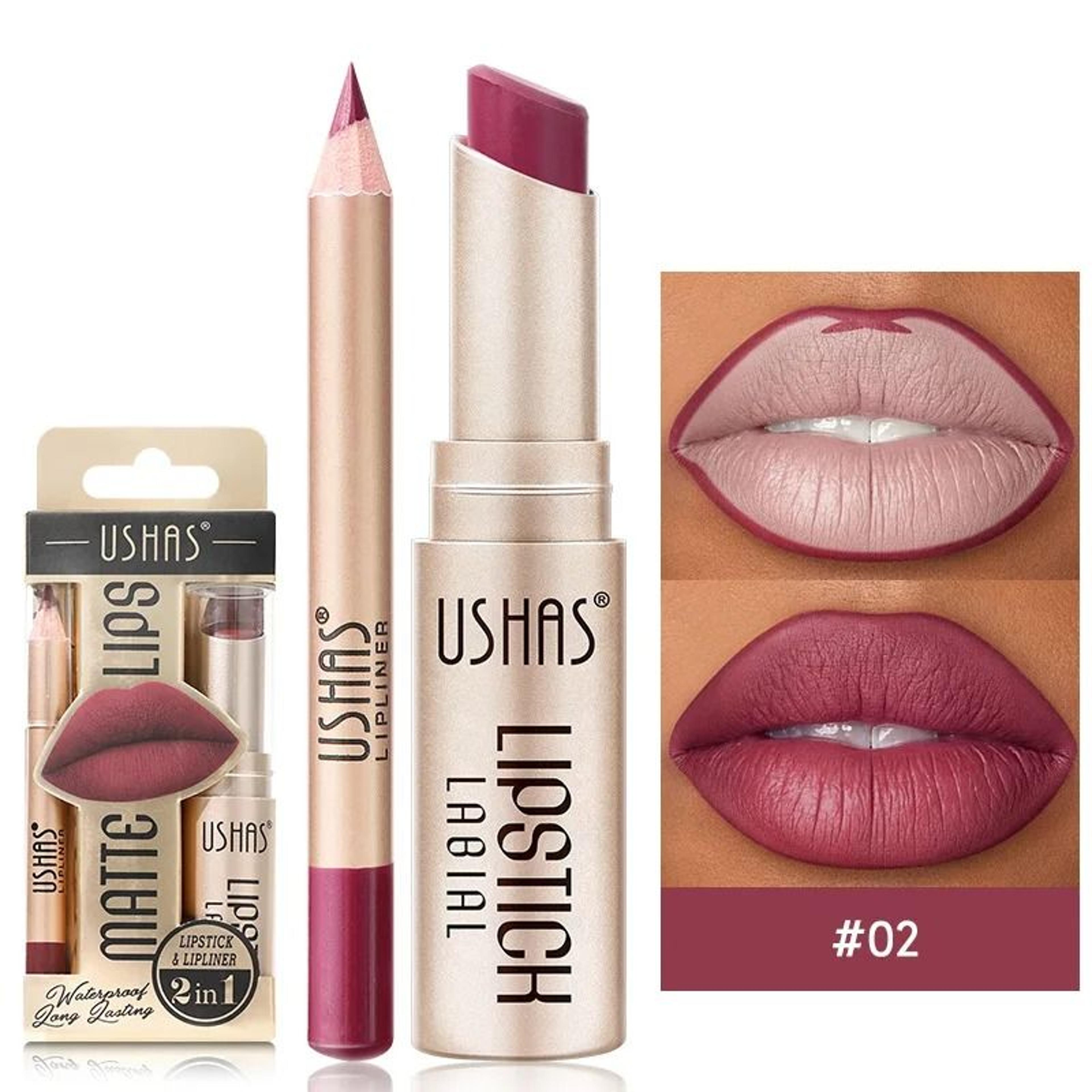 12 Color Lip Liner And Matte Lipstick Set For Smooth Long Lasting Color 12