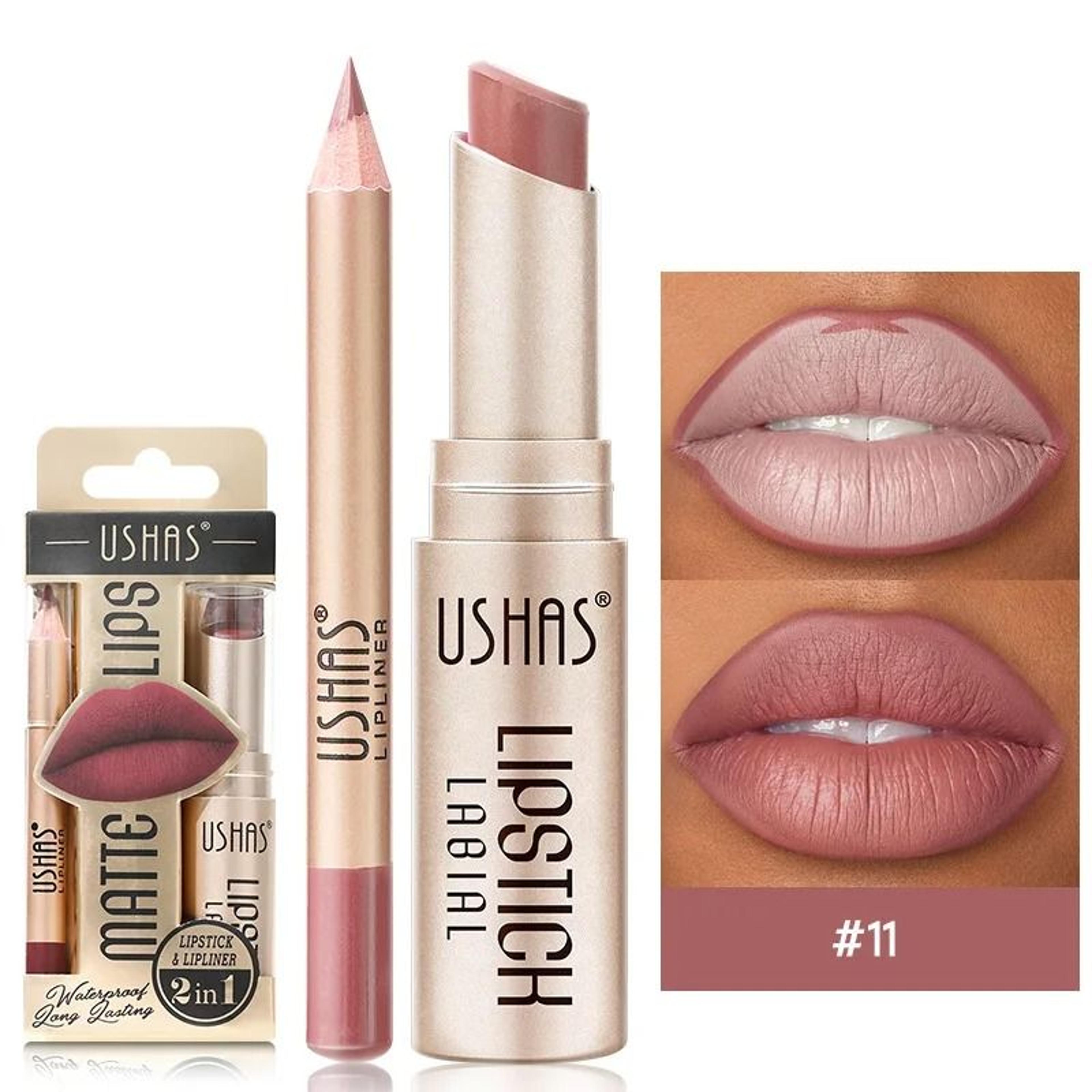 12 Color Lip Liner And Matte Lipstick Set For Smooth Long Lasting Color 14