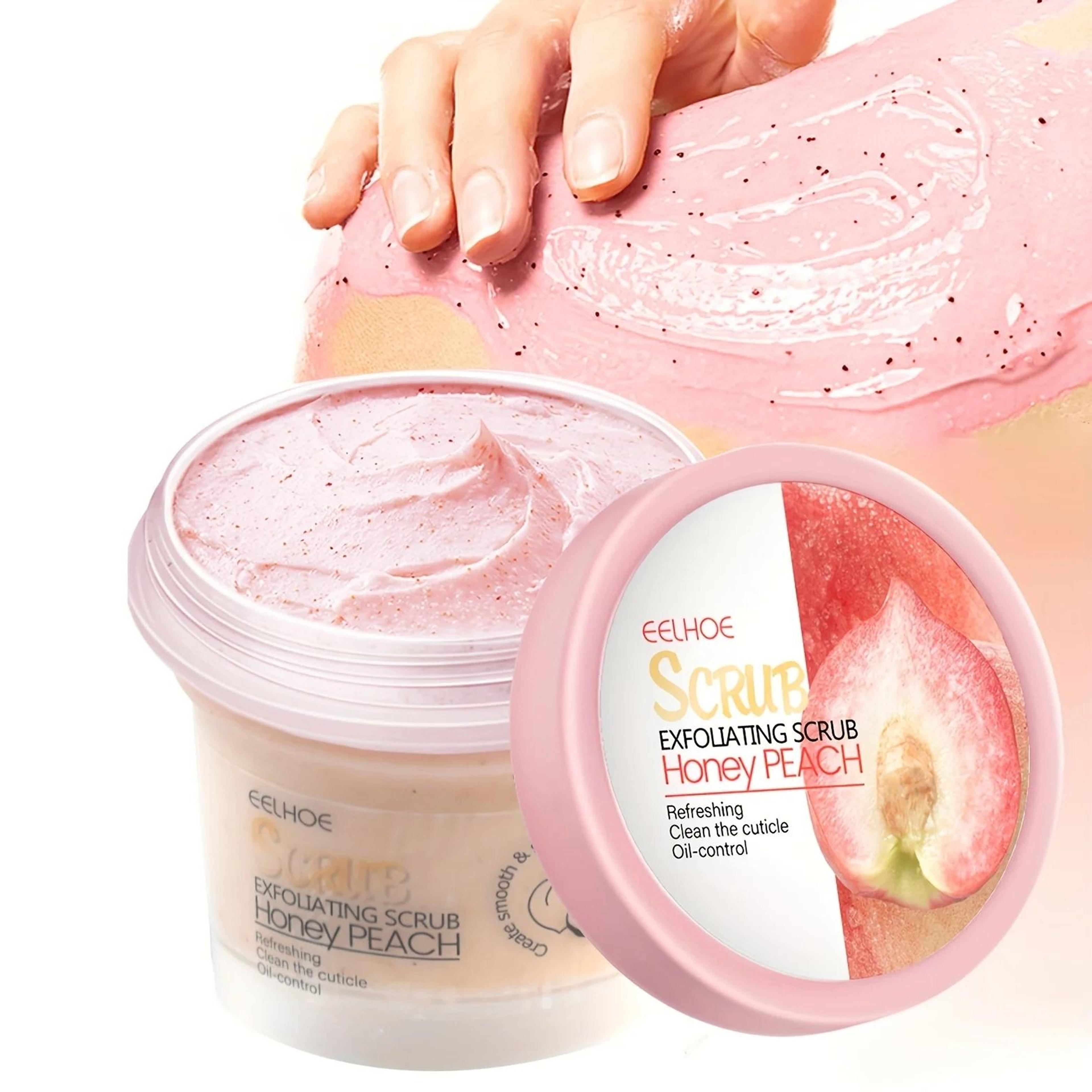 Honey Peach Exfoliating Scrub Cream For Soft And Smooth Skin 0
