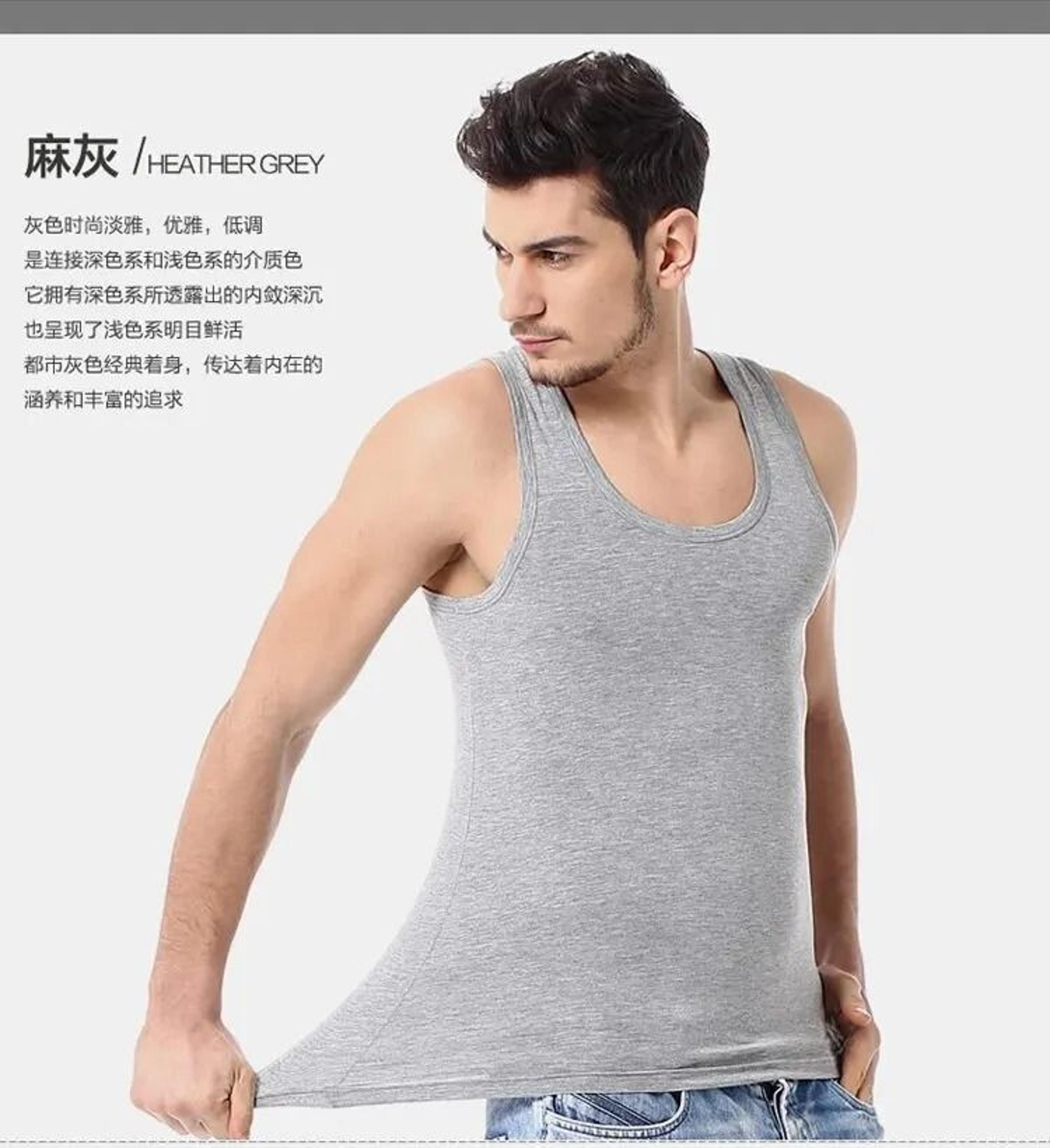 Mens Cotton Sleeveless Fitness Vest For Everyday Comfort 2